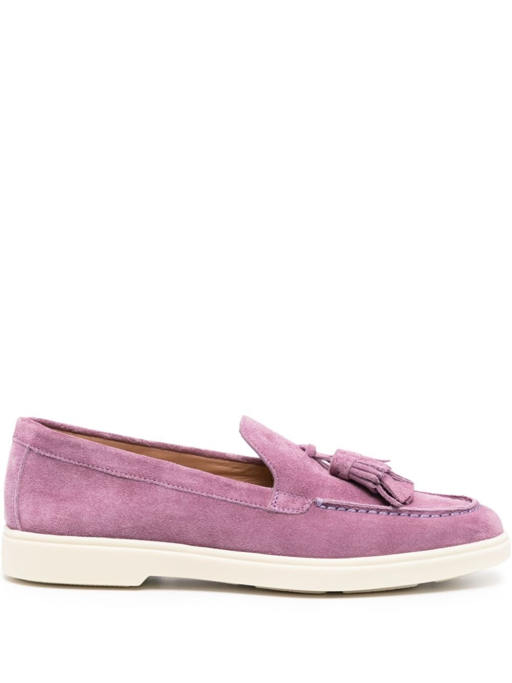 tassel-detail suede loafers - 1