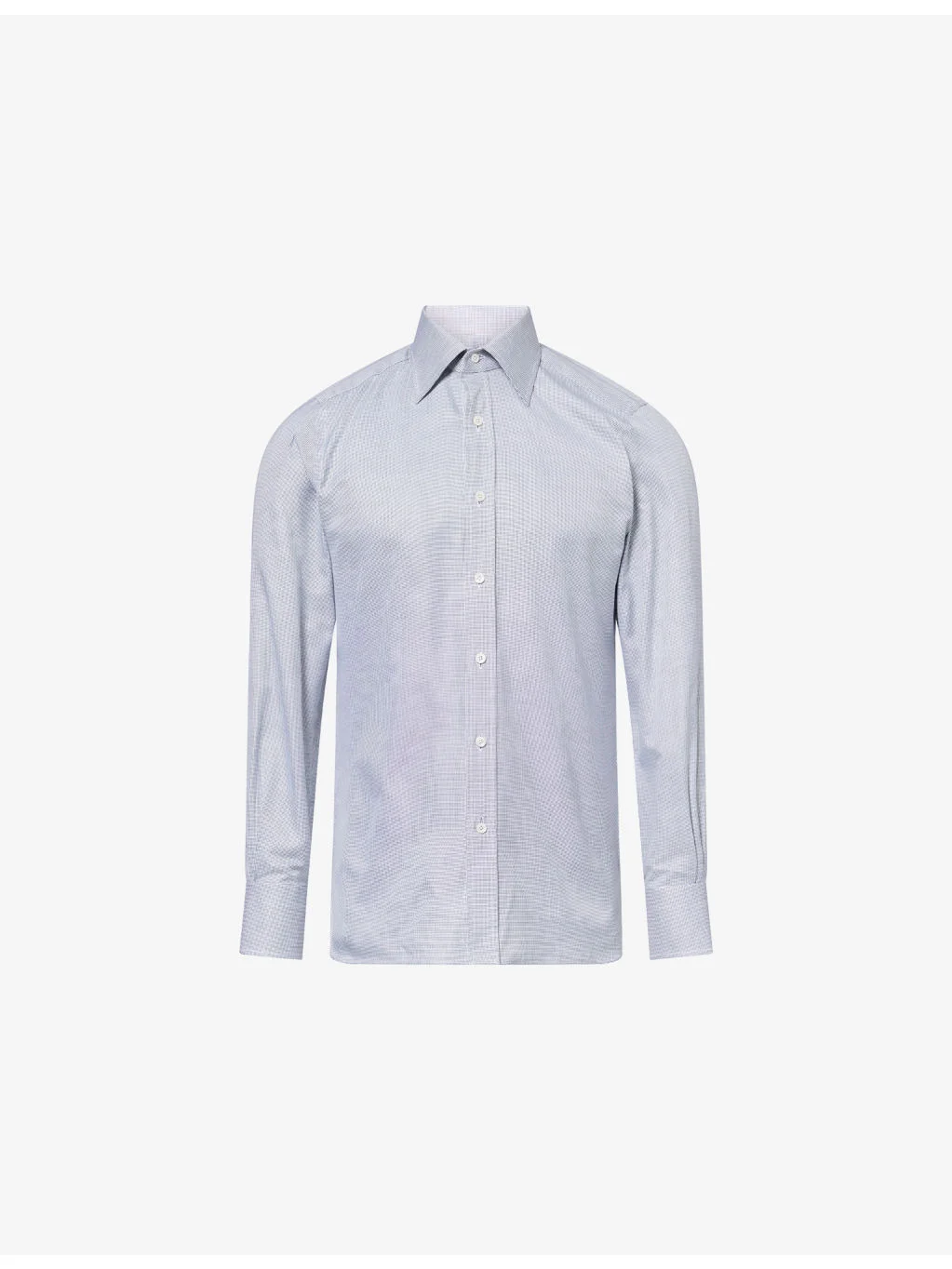 Slim-Fit Graphic-Pattern Cotton Shirt - 1