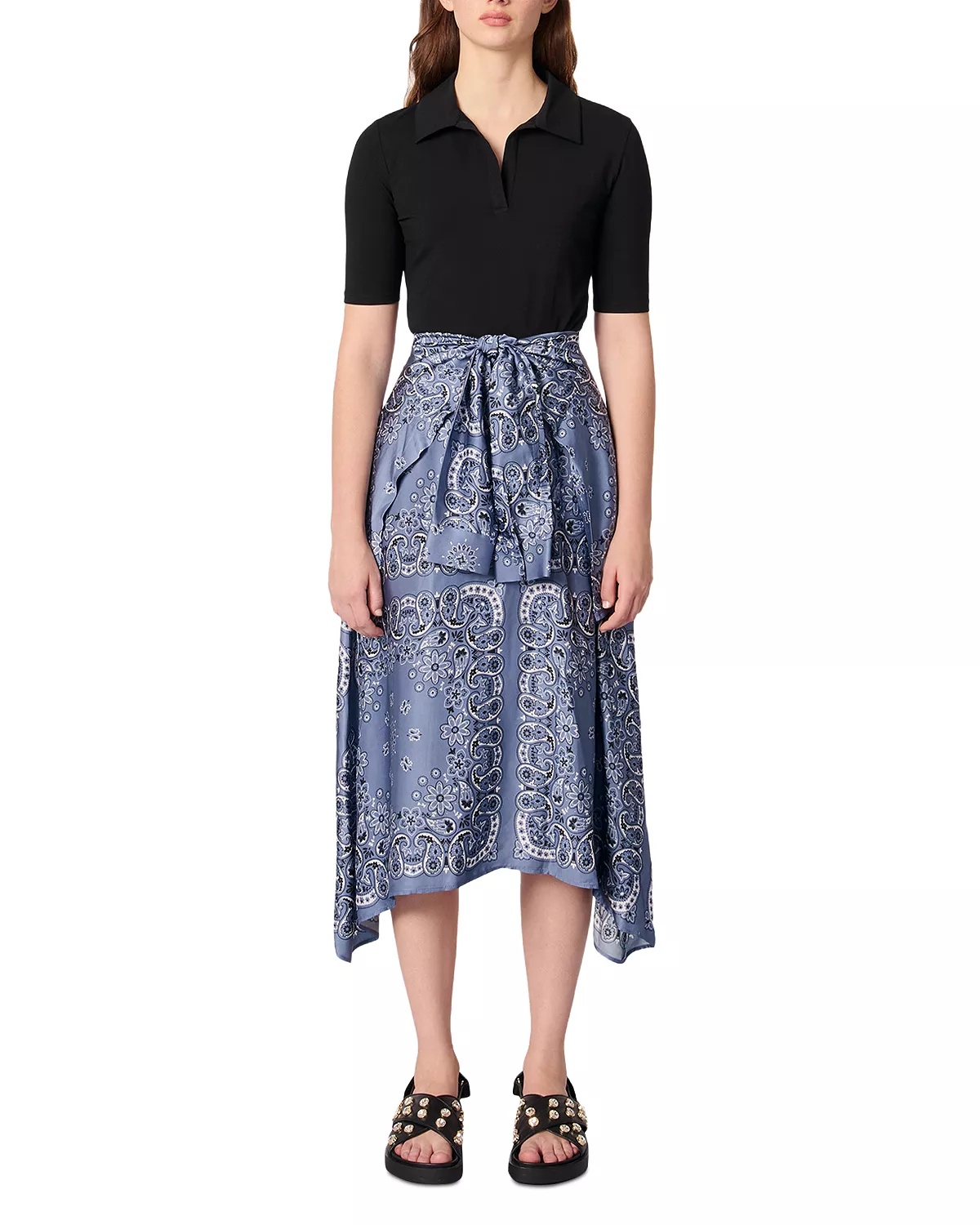 Layered Effect Patterned Dress - 1