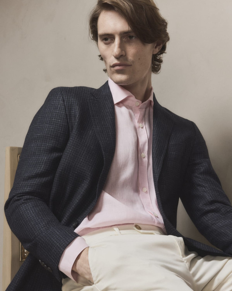 Canali Men's Small Check Sport Coat outlook