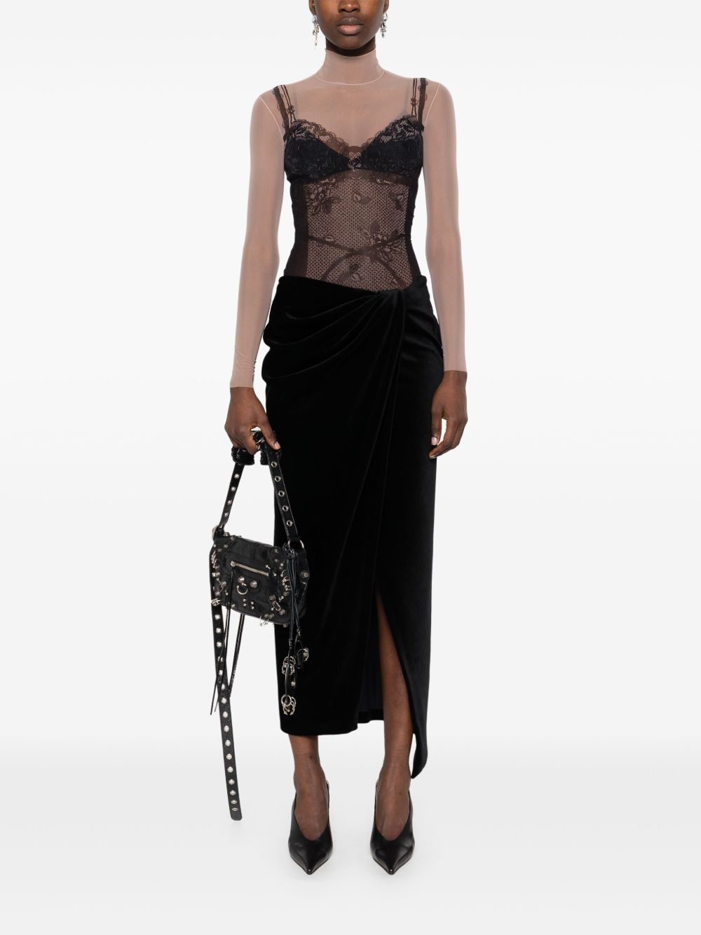 trompe-l'oeil Lingerie top - 2