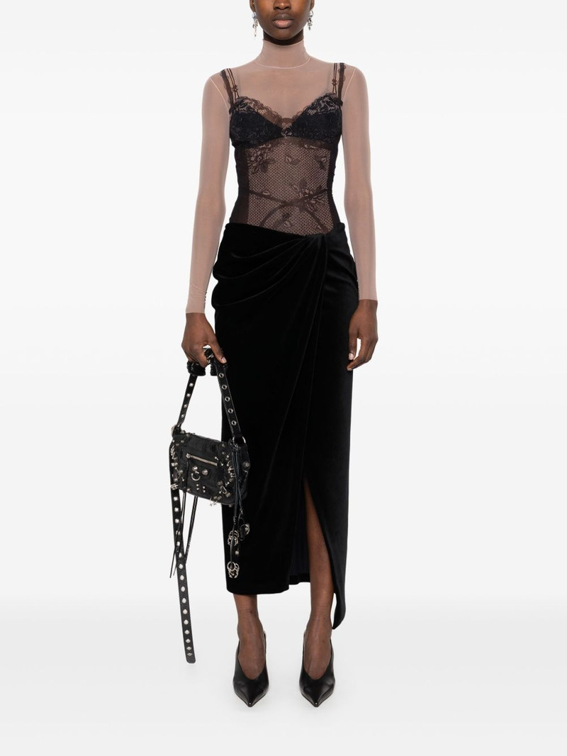 BALENCIAGA trompe-l'oeil Lingerie top outlook