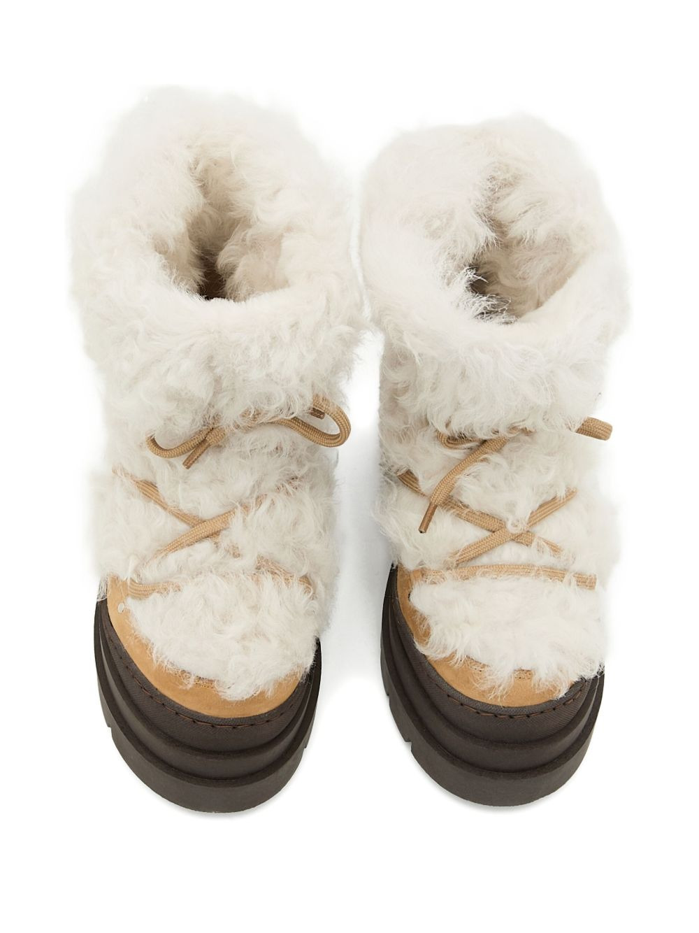 shearling platform boots - 3