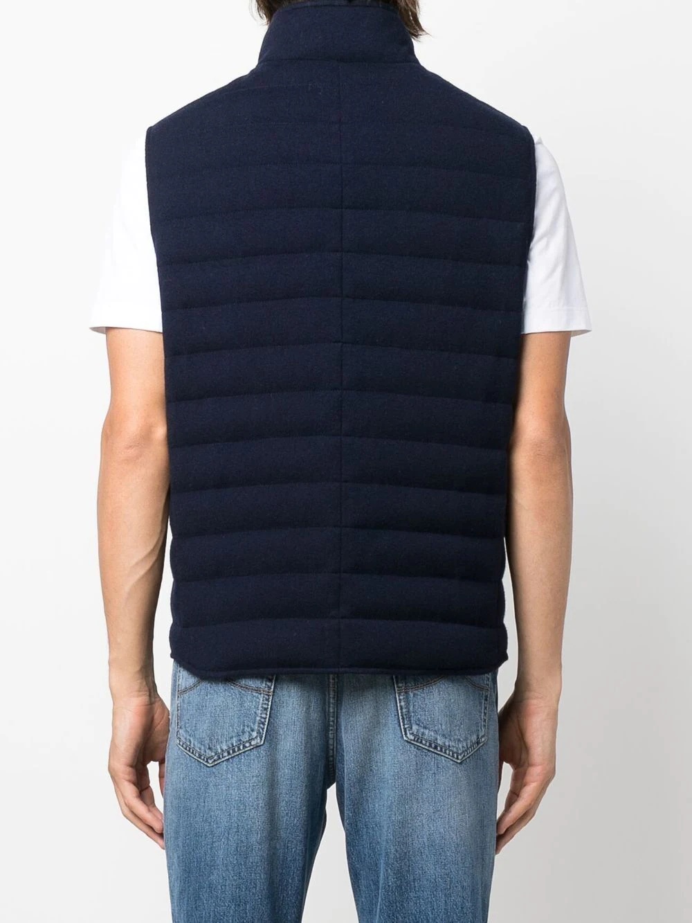 quilted zip-up gilet - 4