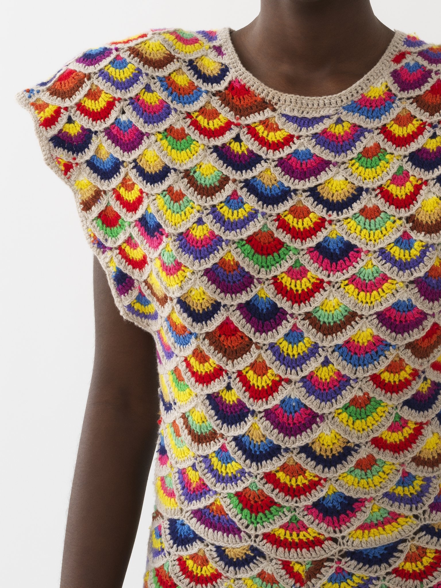 WING-SHOULDER FLARED DRESS - 6