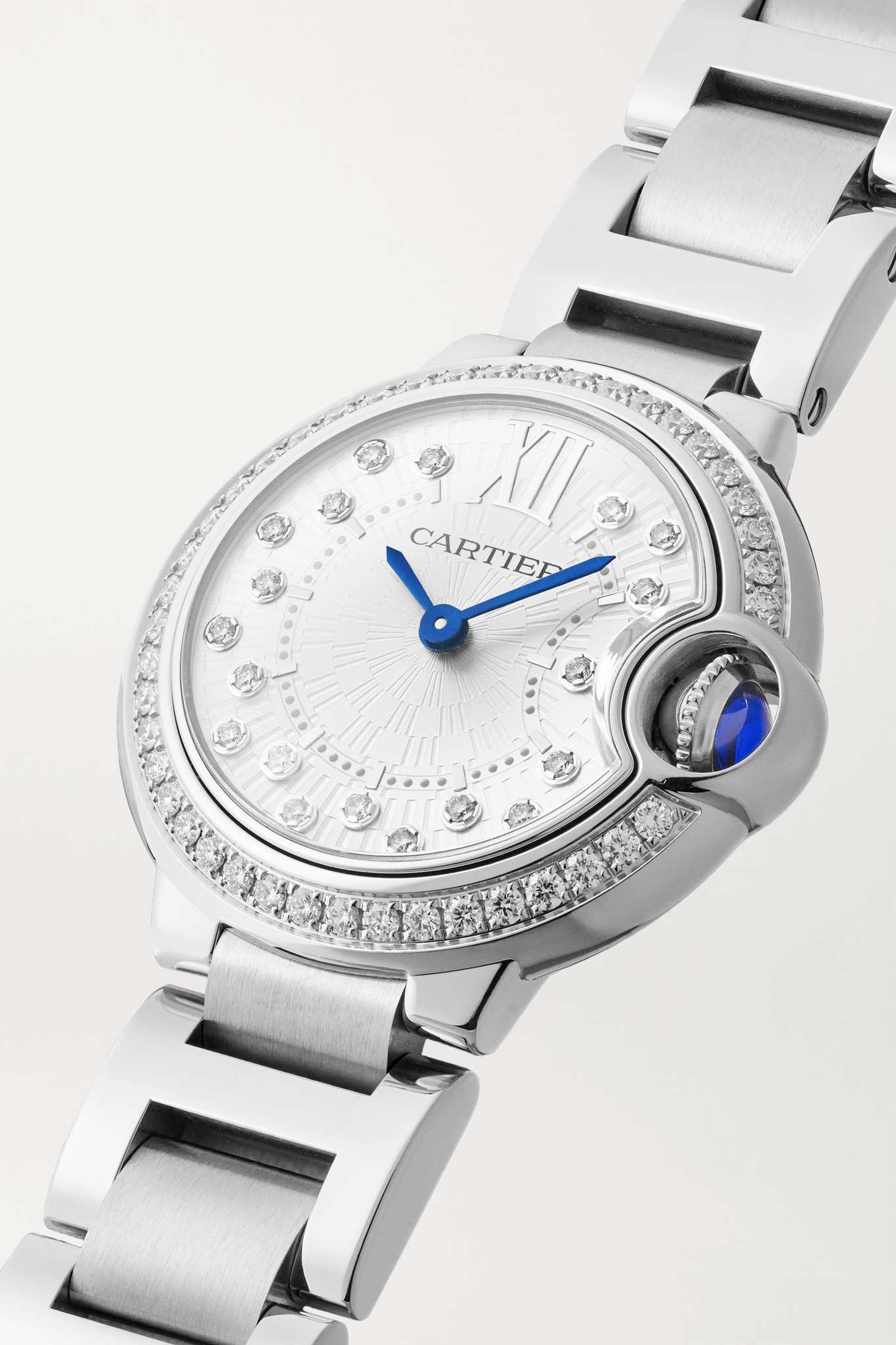 Ballon Bleu de Cartier 28mm stainless steel and diamond watch - 3