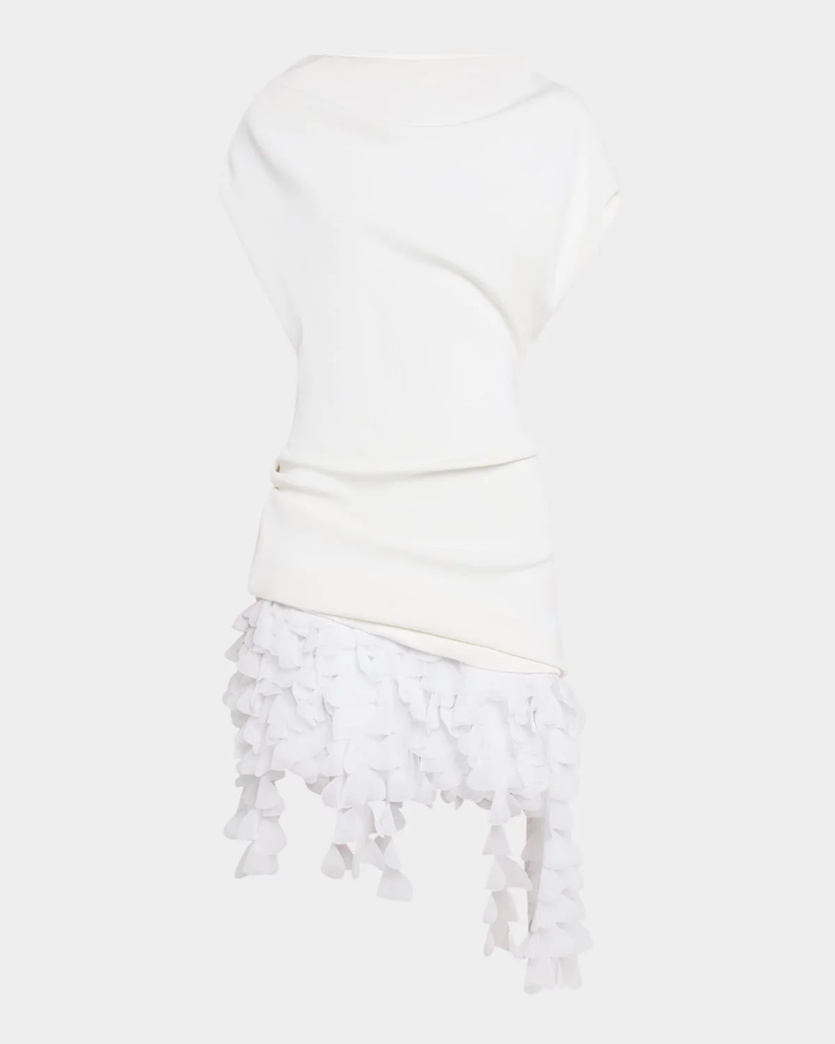 Kayla Draped Petal-Frill Mini Dress - 1