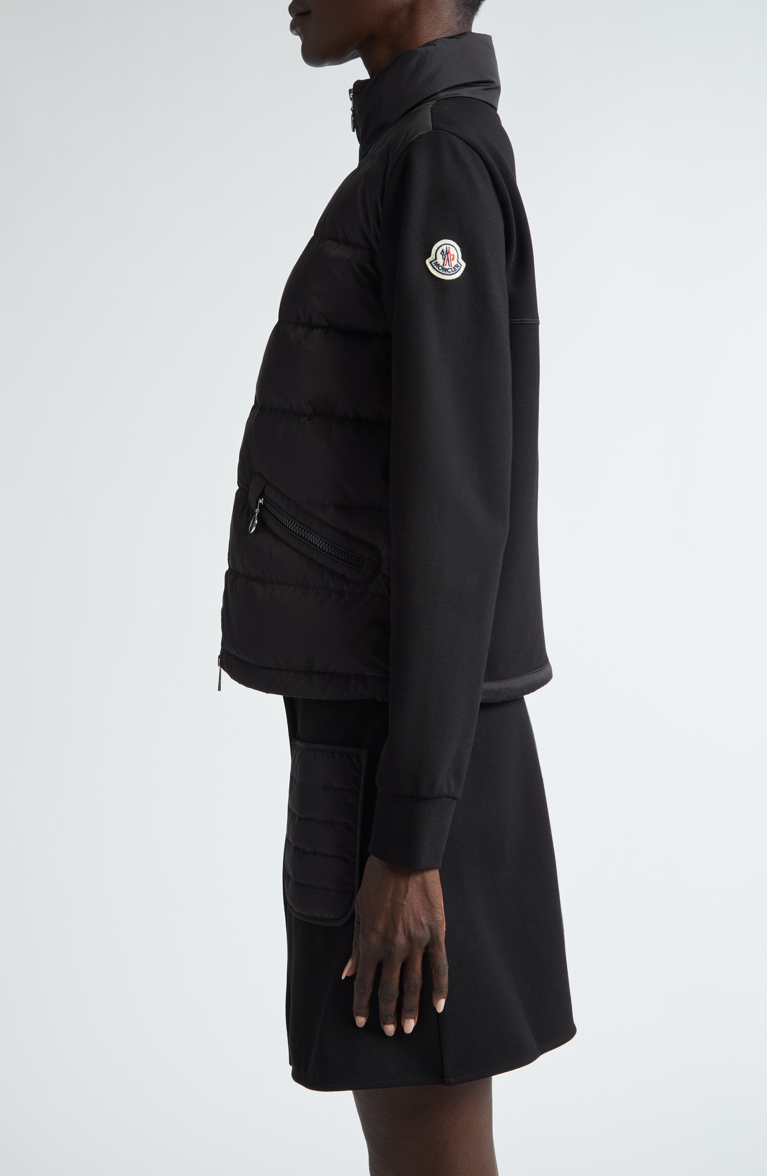 Mixed Media Down Puffer Jacket - 4