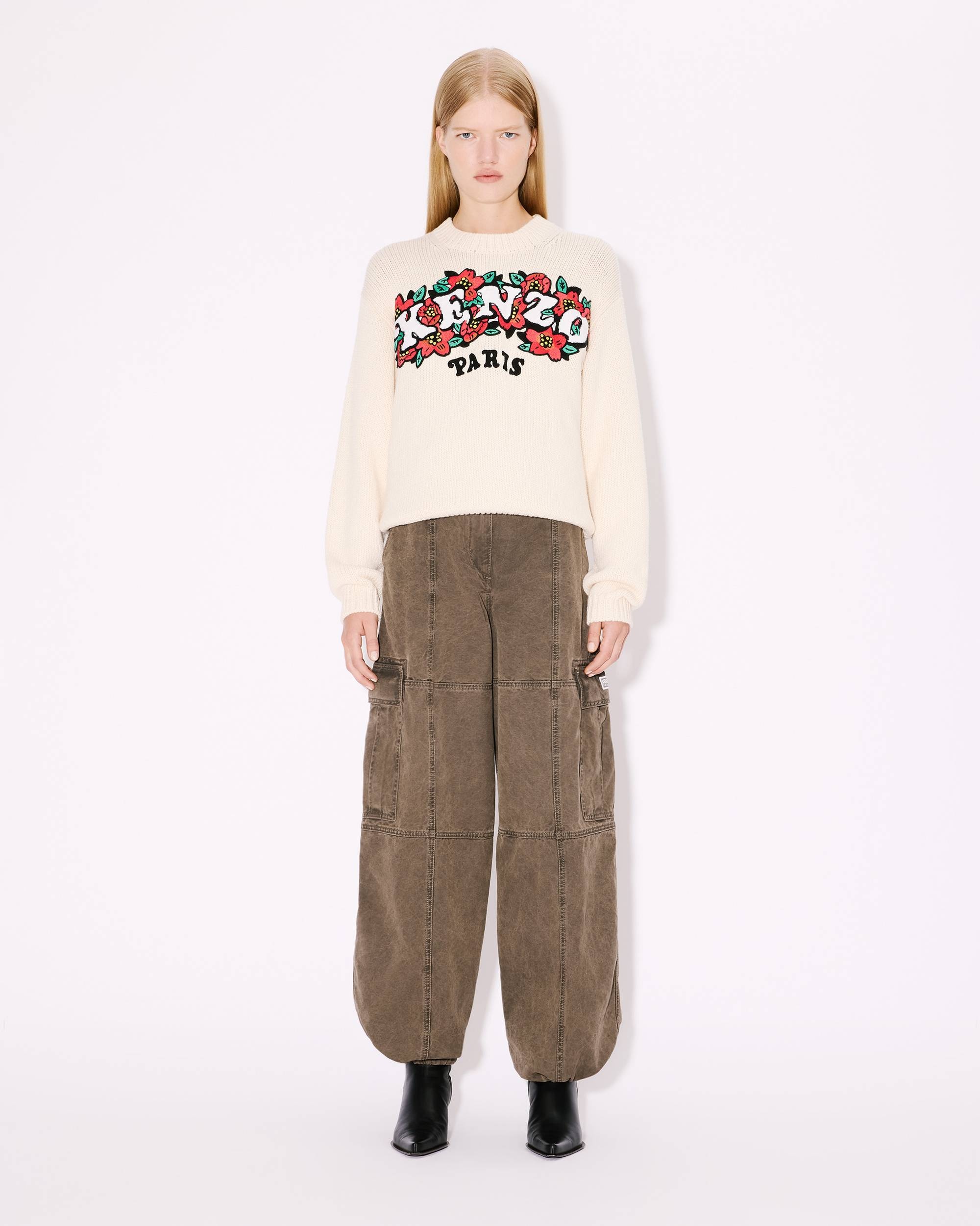 'KENZO VERDY MARKET' embroidered jumper in wool and cotton - 5