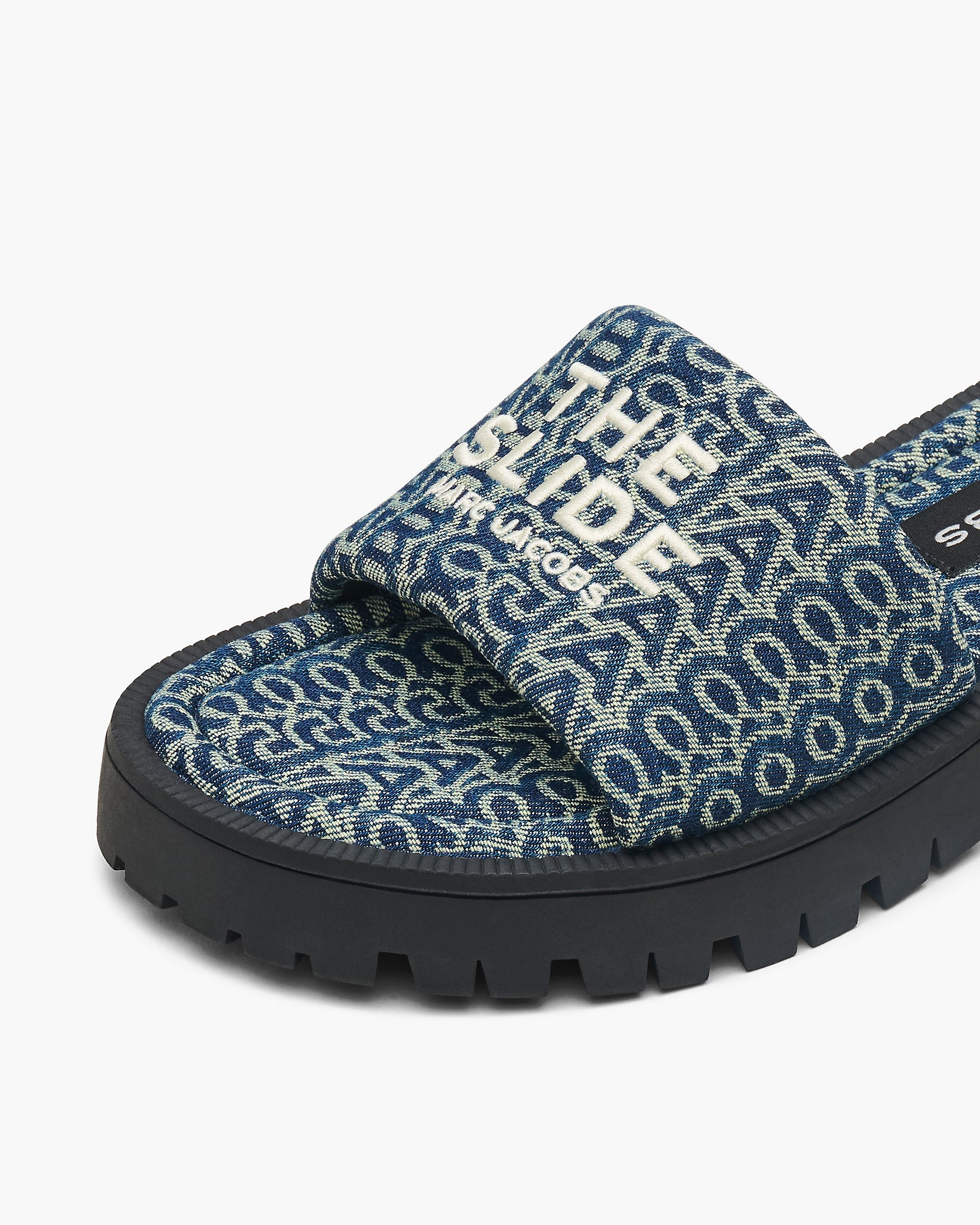 フラットシューズ The Lug Sole Sandals - Marc Jacobs - Cotton - Blue Marc Jacobs Flat sandals for Women | Online Sale up to 40