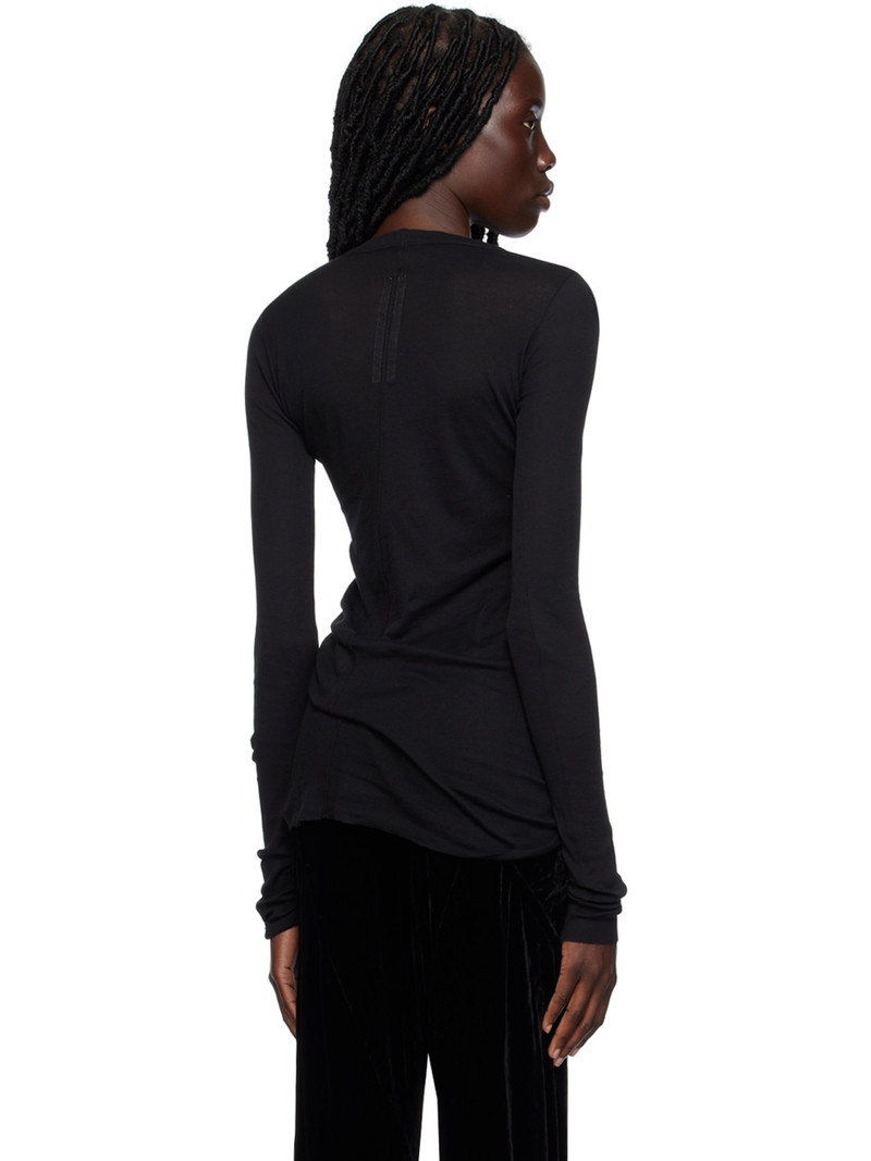 Black Crewneck Long Sleeve T-Shirt 3