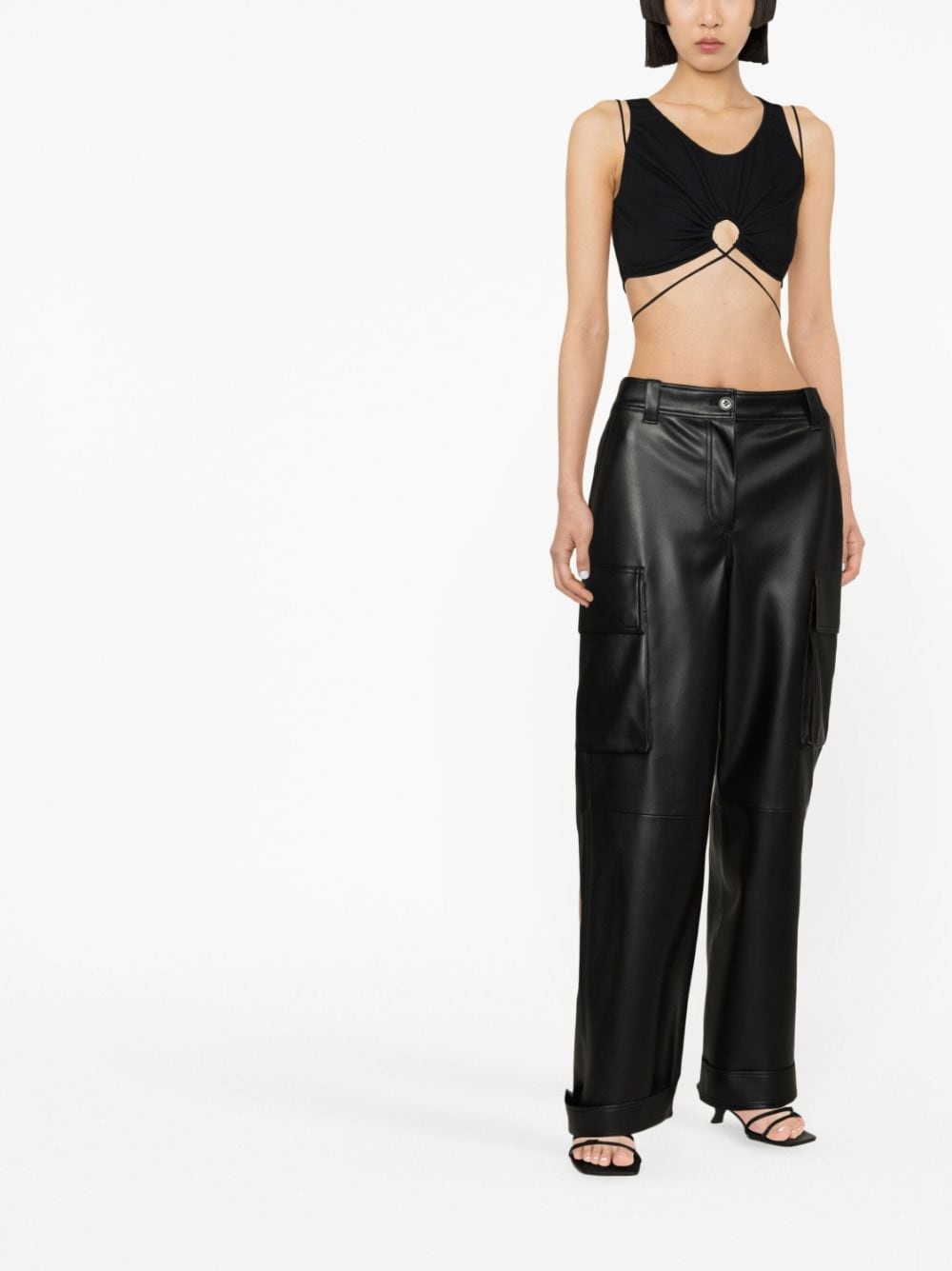 cut-out crop top - 3