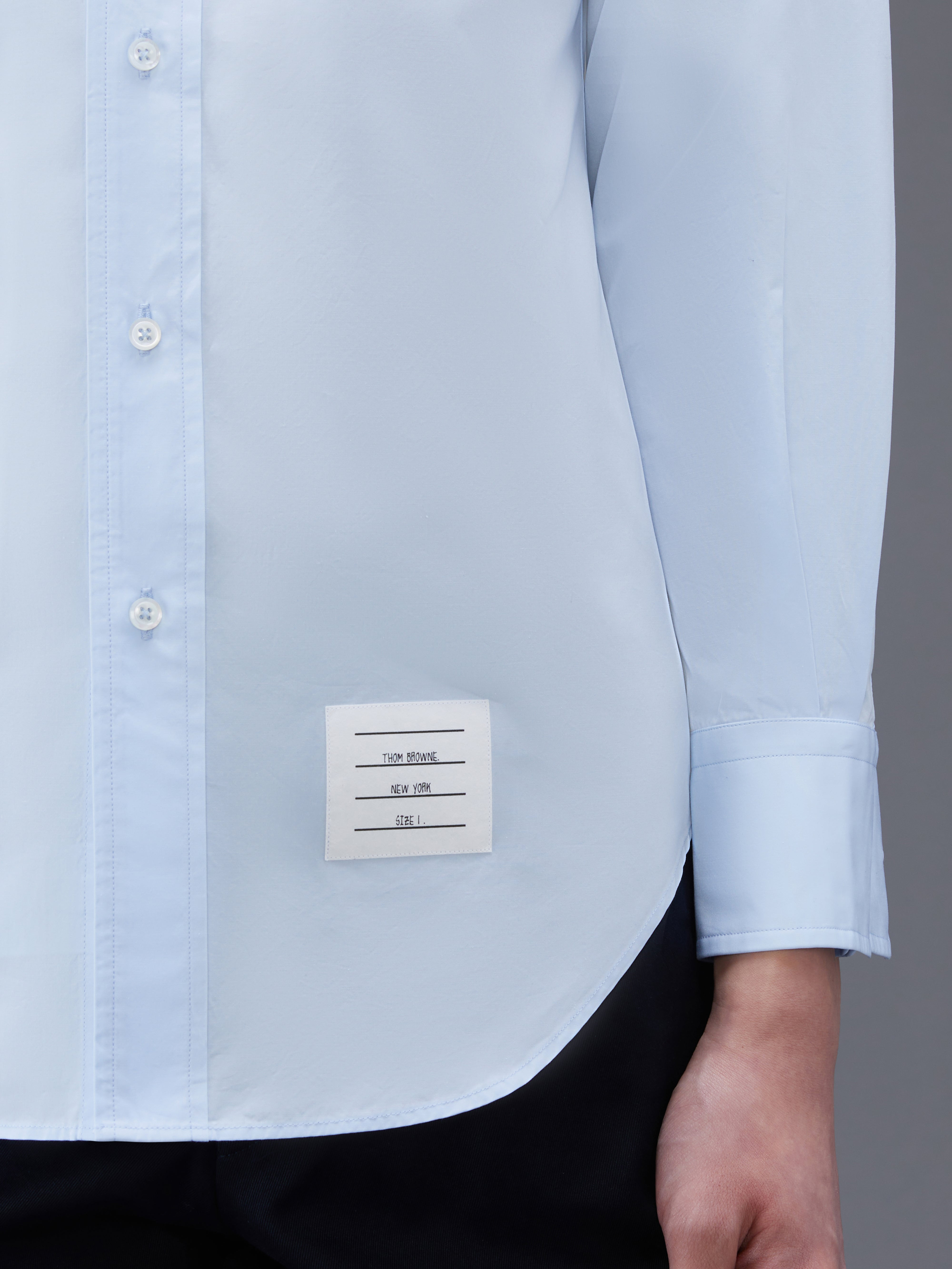 Poplin Grosgrain Armband Classic Shirt - 6