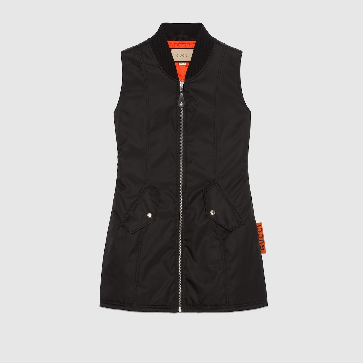 Nylon dress with Gucci label - 1