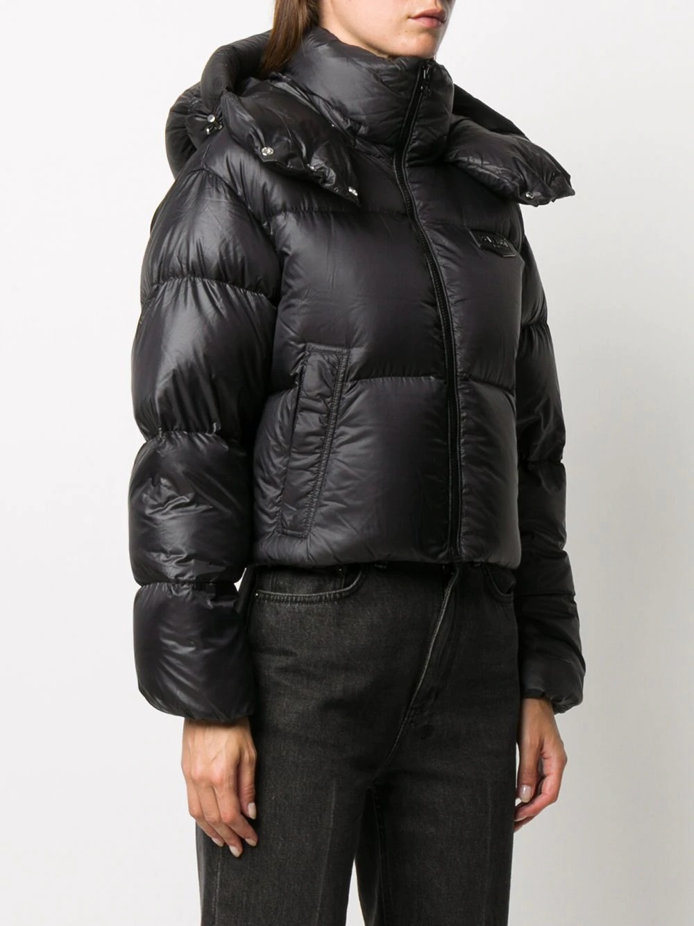 cropped puffer jacket - 3