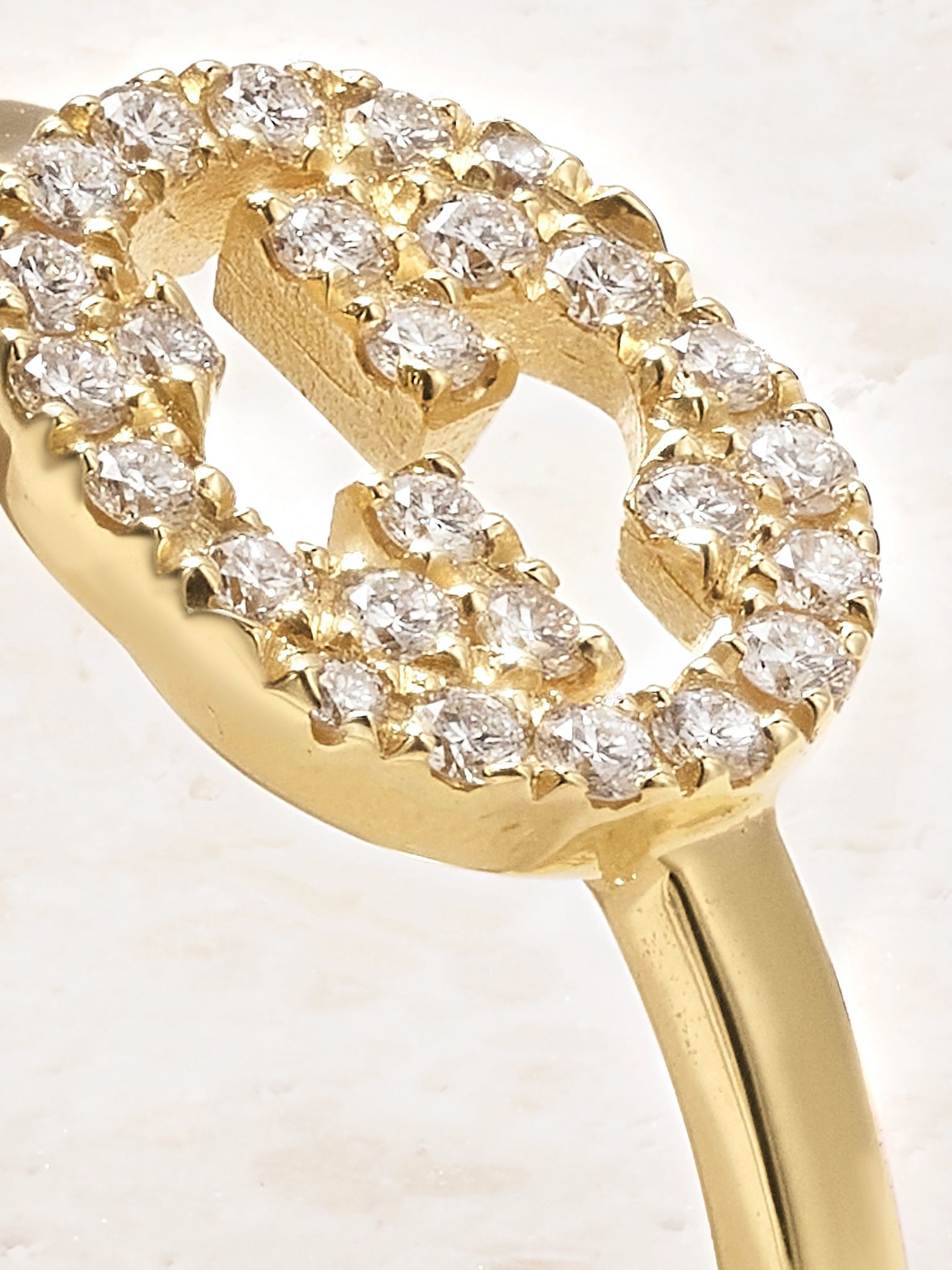 GG 18-karat gold diamond ring Gold - 4