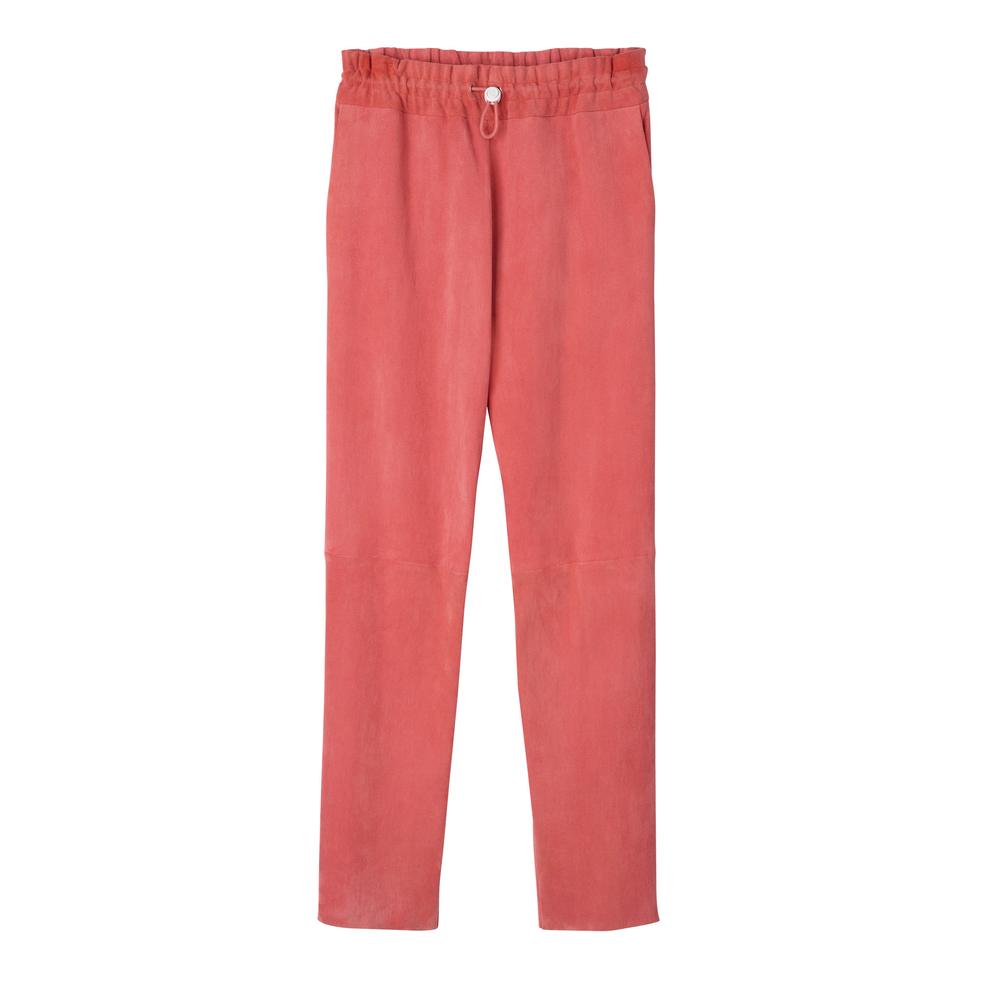 Leather straight pants Blush - Leather - 1