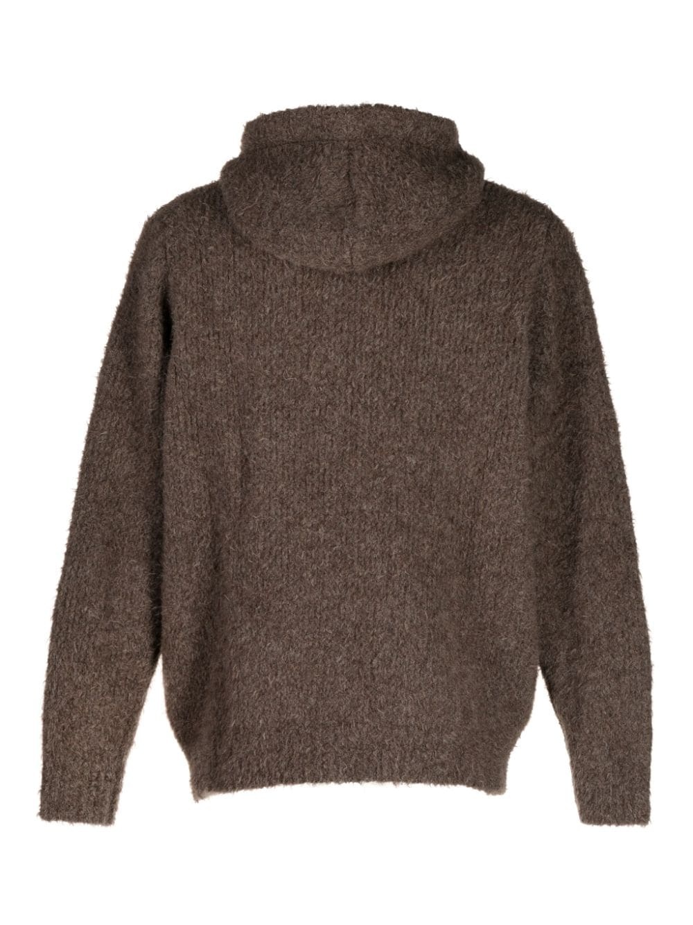 logo-embroidery hooded jacket - 2
