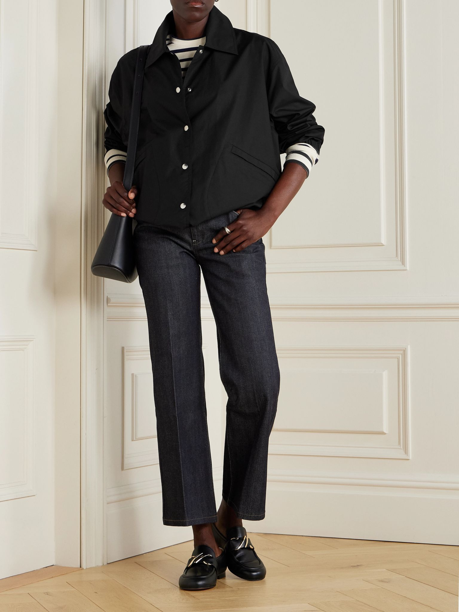 Printed cotton jacket Black - 2