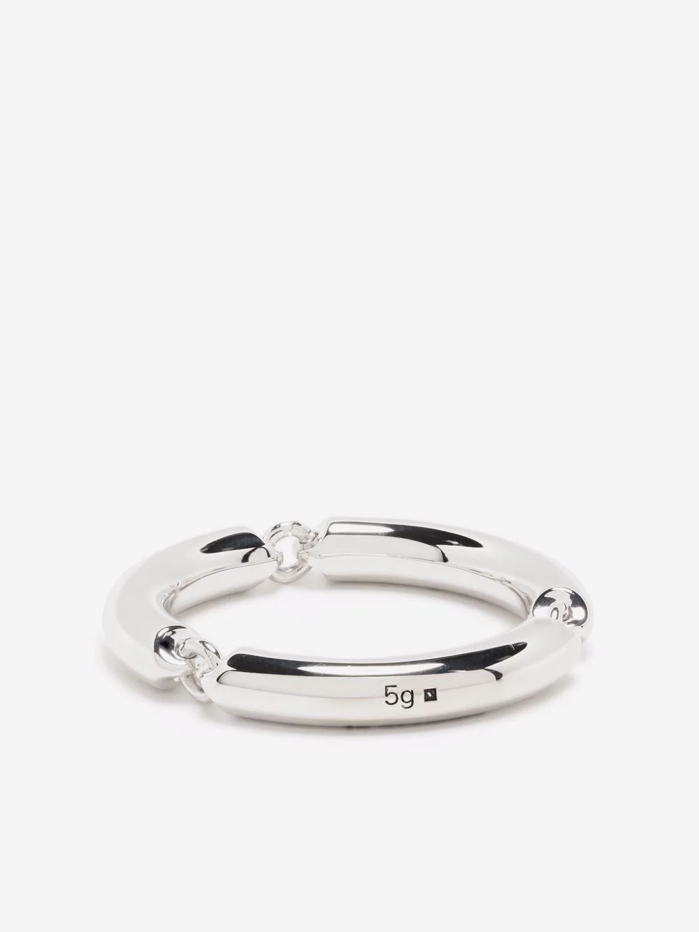 5g polished link ring - 1