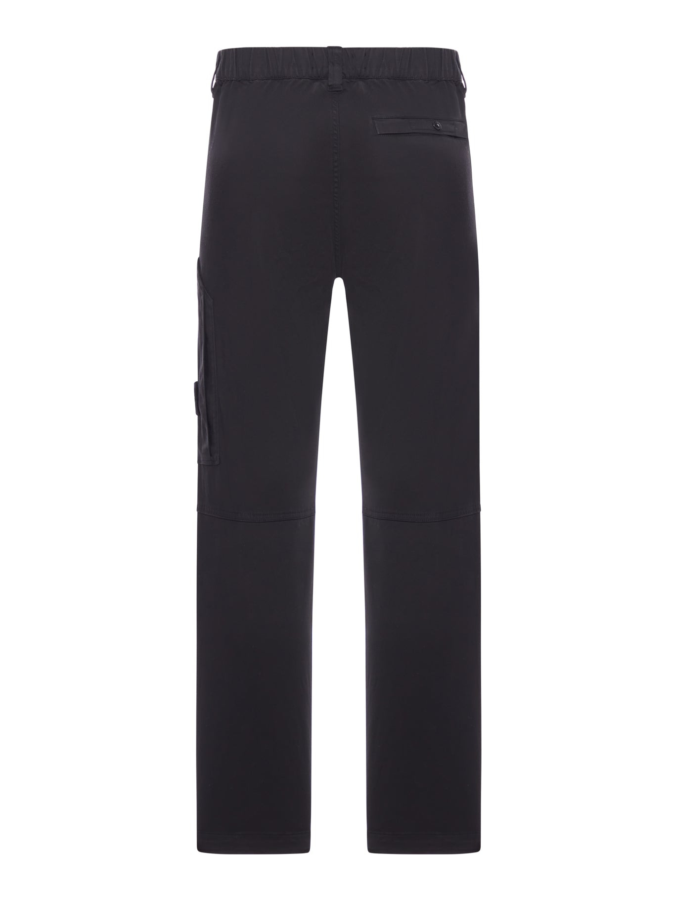 REGULAR COTTON TROUSERS WITH LOGO - 2