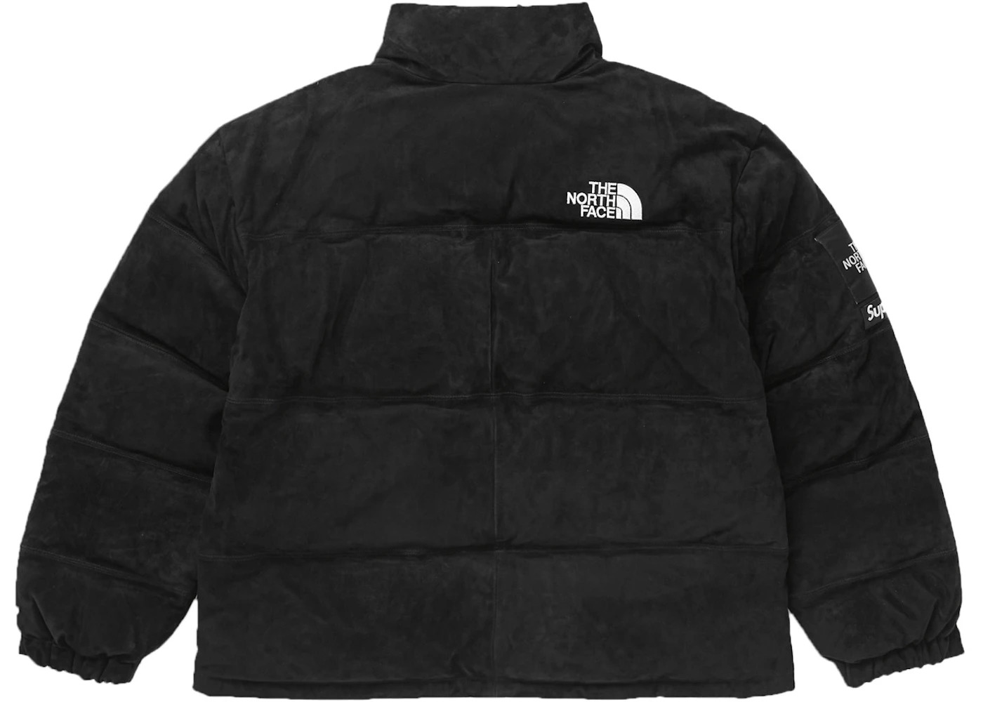 Supreme The North Face Suede Nuptse Jacket Black - 3