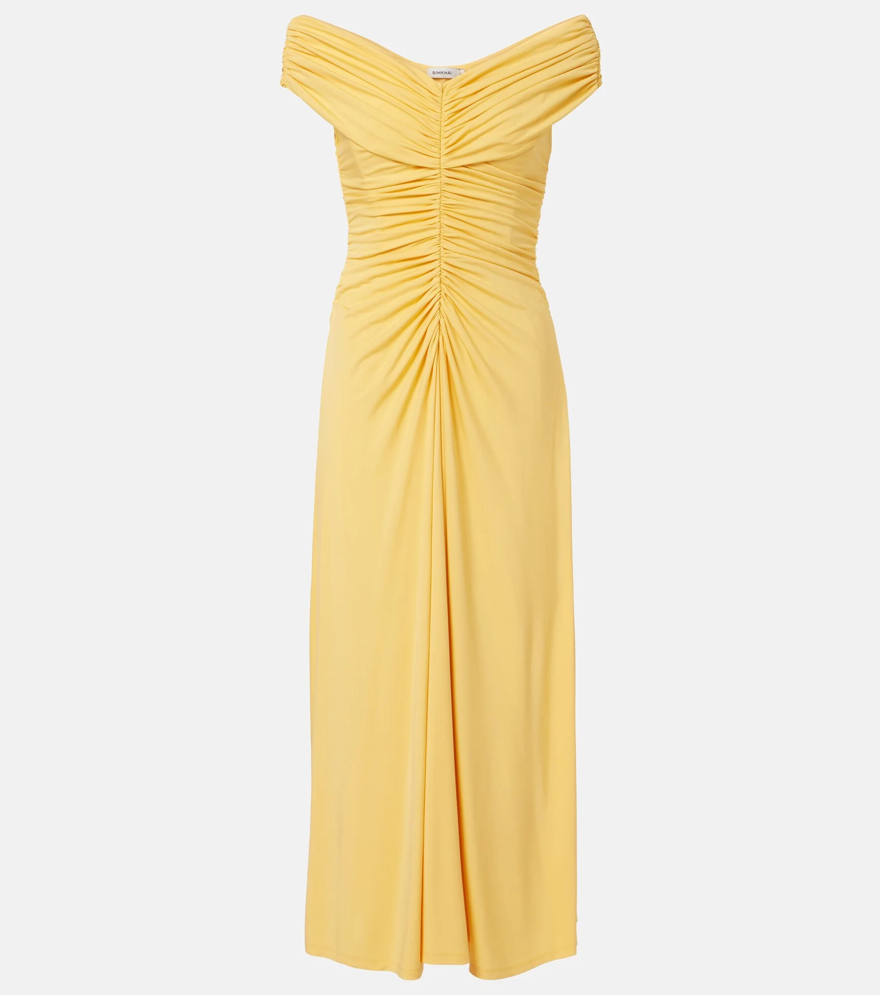Sheyda ruched jersey midi dress - 1
