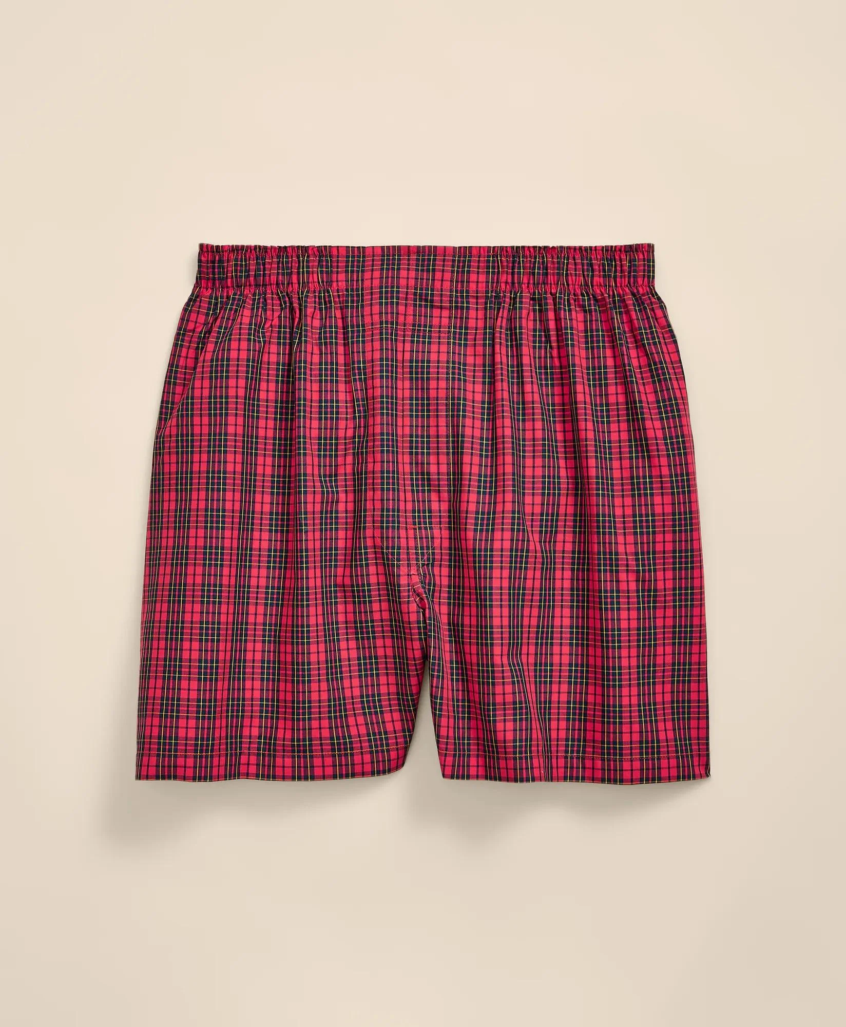 Cotton Broadcloth Tartan Boxers - 1
