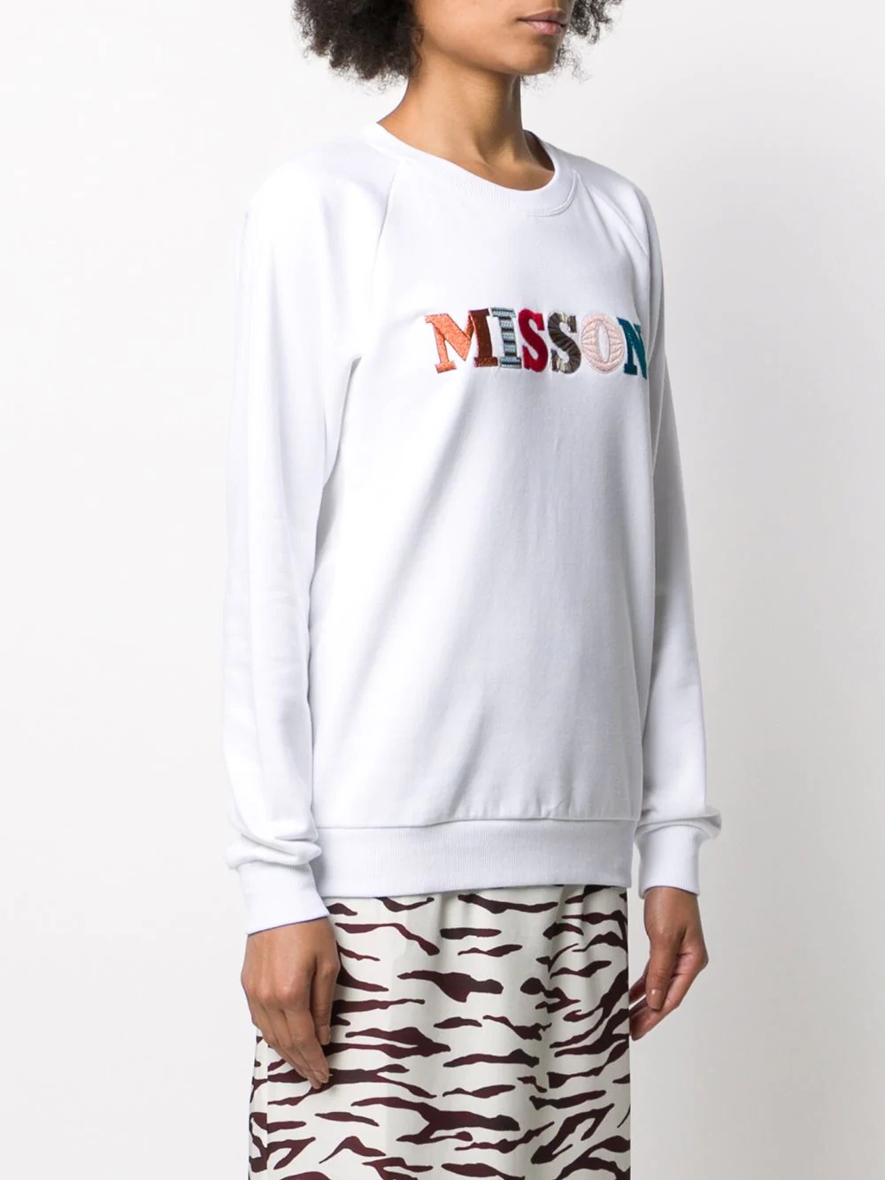 embroidered logo sweatshirt - 3