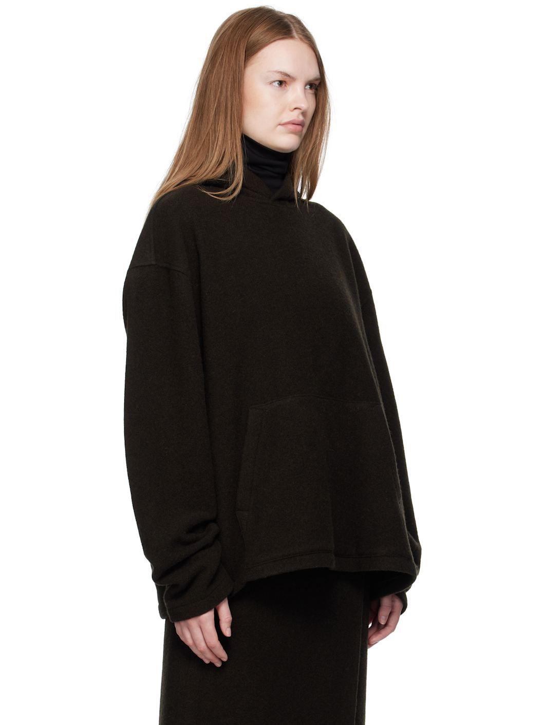 Brown Fleece Hoodie - 2
