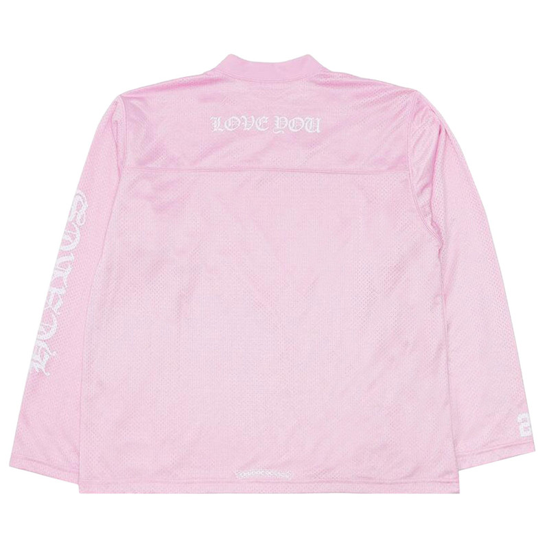 Chrome Hearts Chrome Hearts Love You Mesh Warm Up Jersey 'Pink' outlook