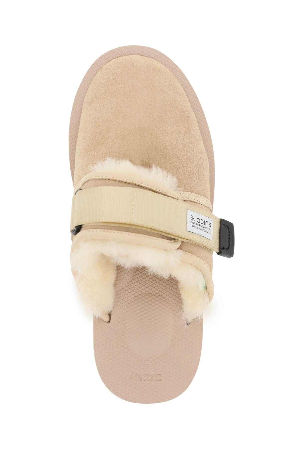 ZAVO SUEDE SABOT WITH SHEARLING - 3