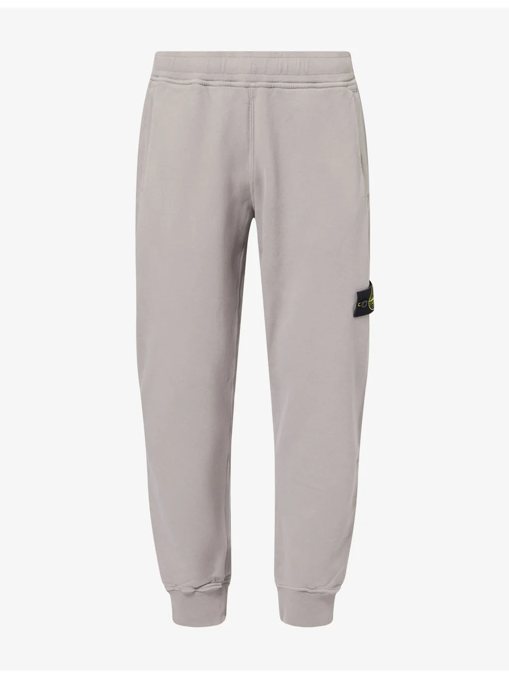 Logo-Patch Tapered Cotton Jogging Bottoms - 1