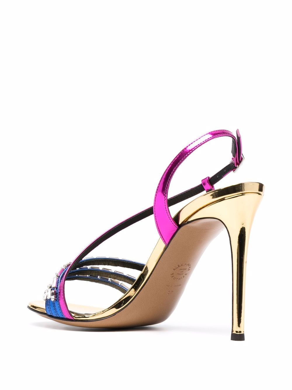 110mm rhinestone-embellished sandals - 3