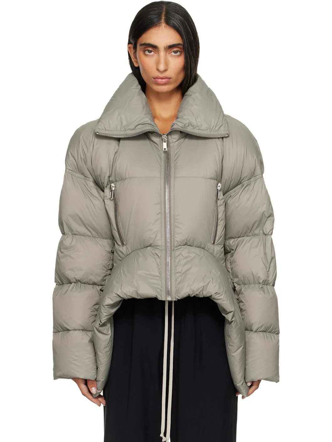Taupe Tower Draculimo Down Jacket - 1