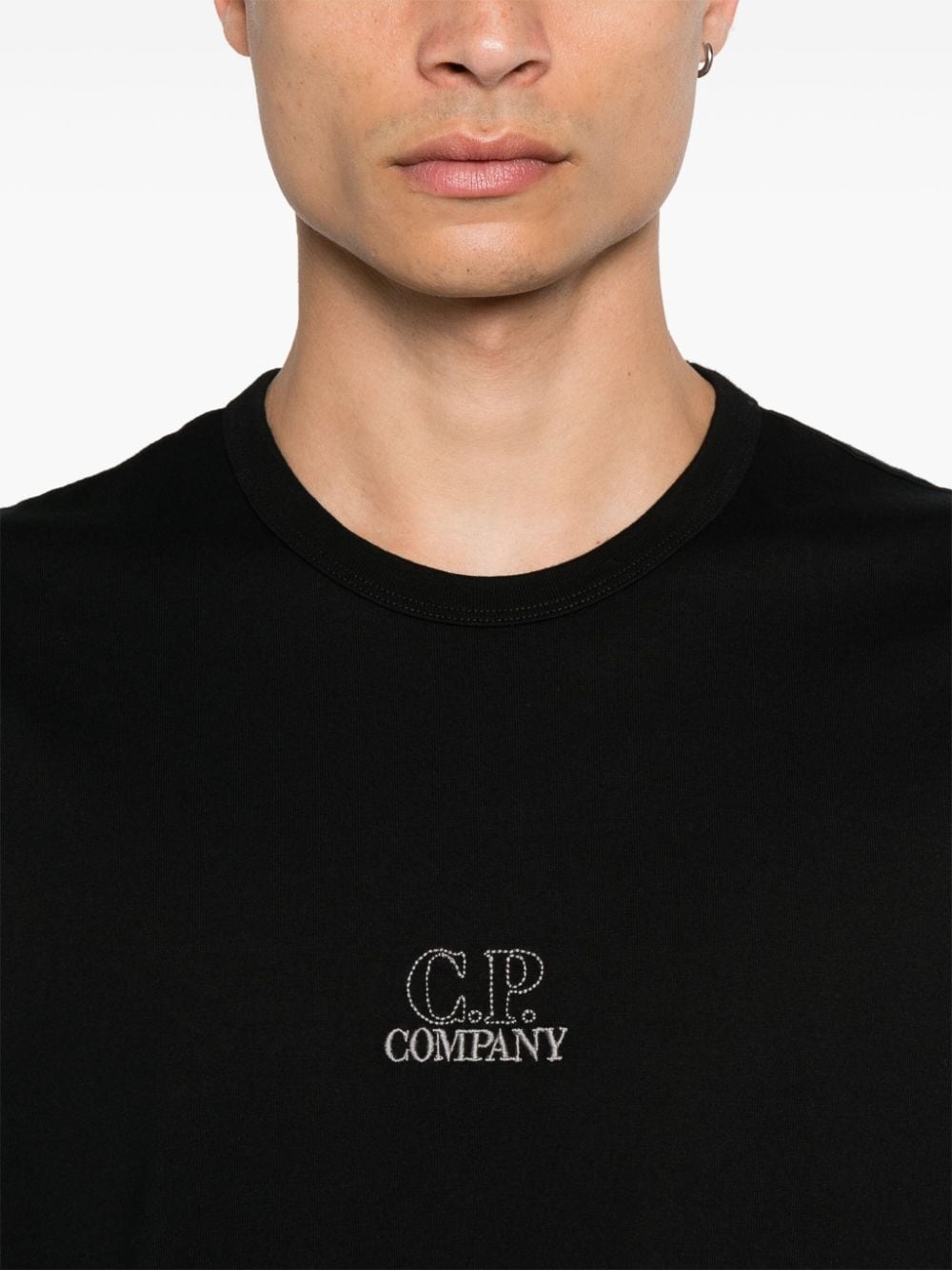 logo-embroidered T-shirt - 5