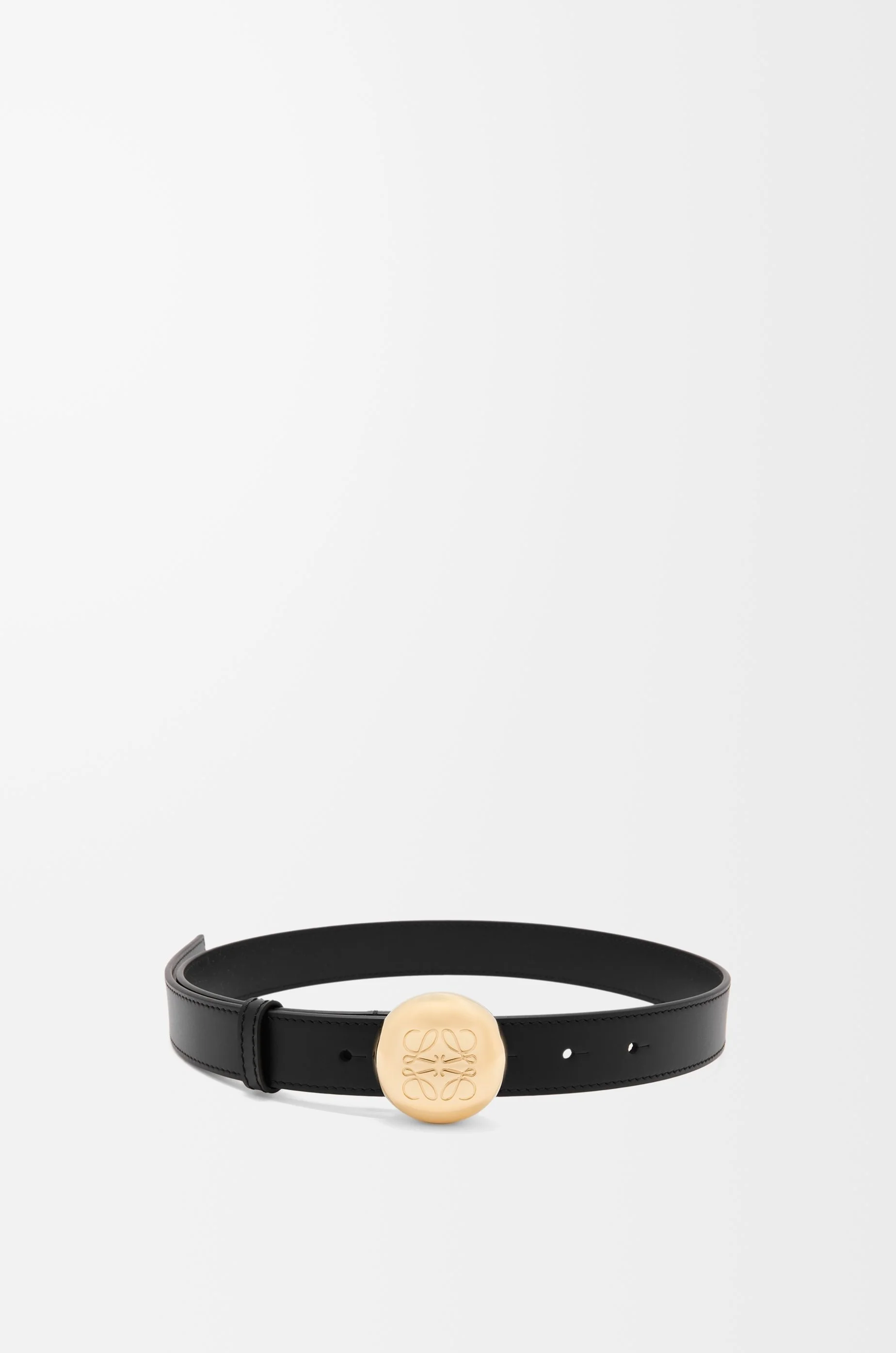 Pebble belt in smooth calfskin - 1