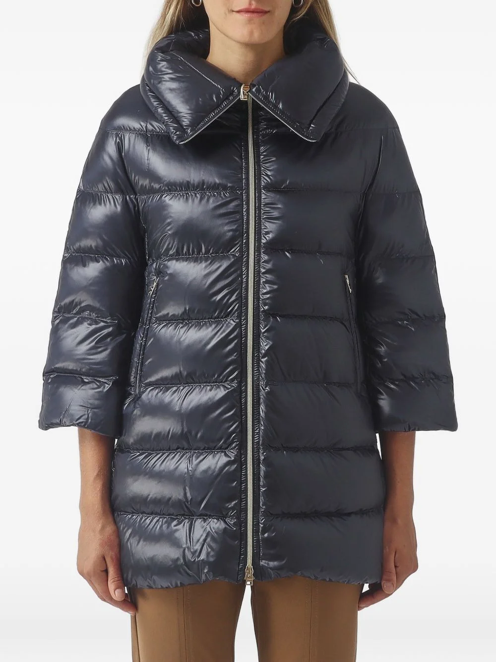 CLEOFE quilted high-neck jacket - 1