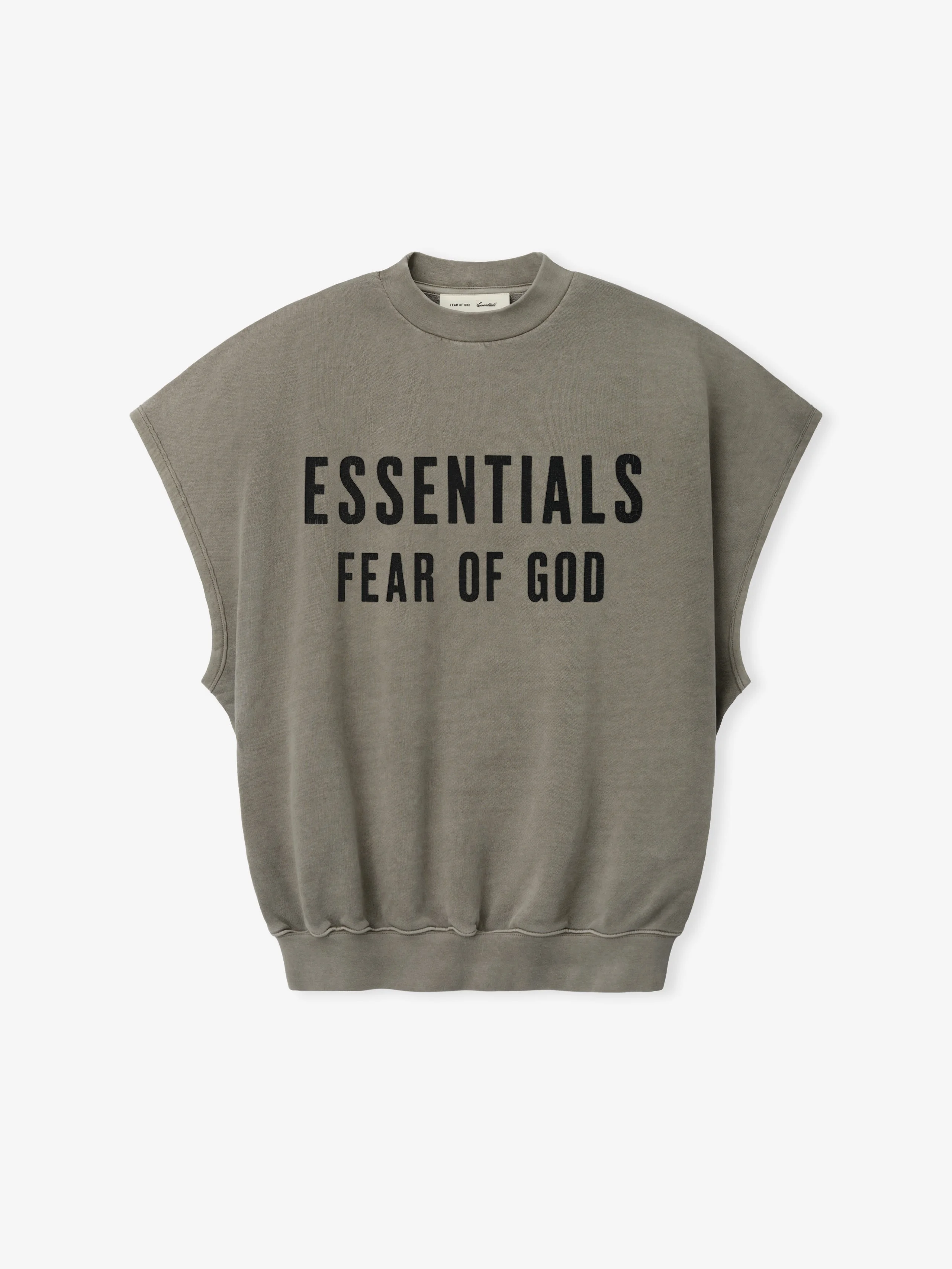 Relaxed Fleece Cutoff Sweatshirt - 1