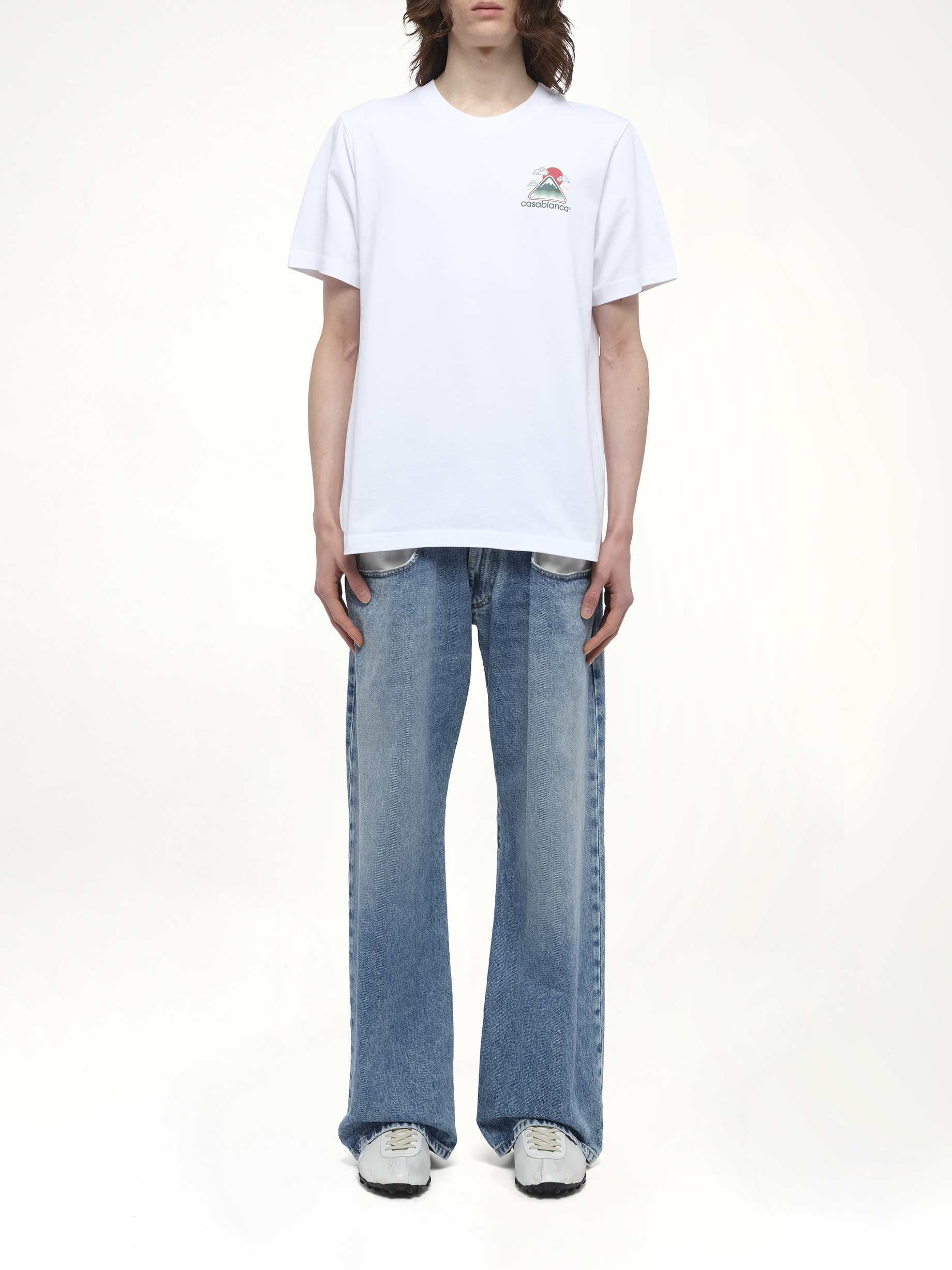 Motagne Ondulee T-Shirt in White - 7