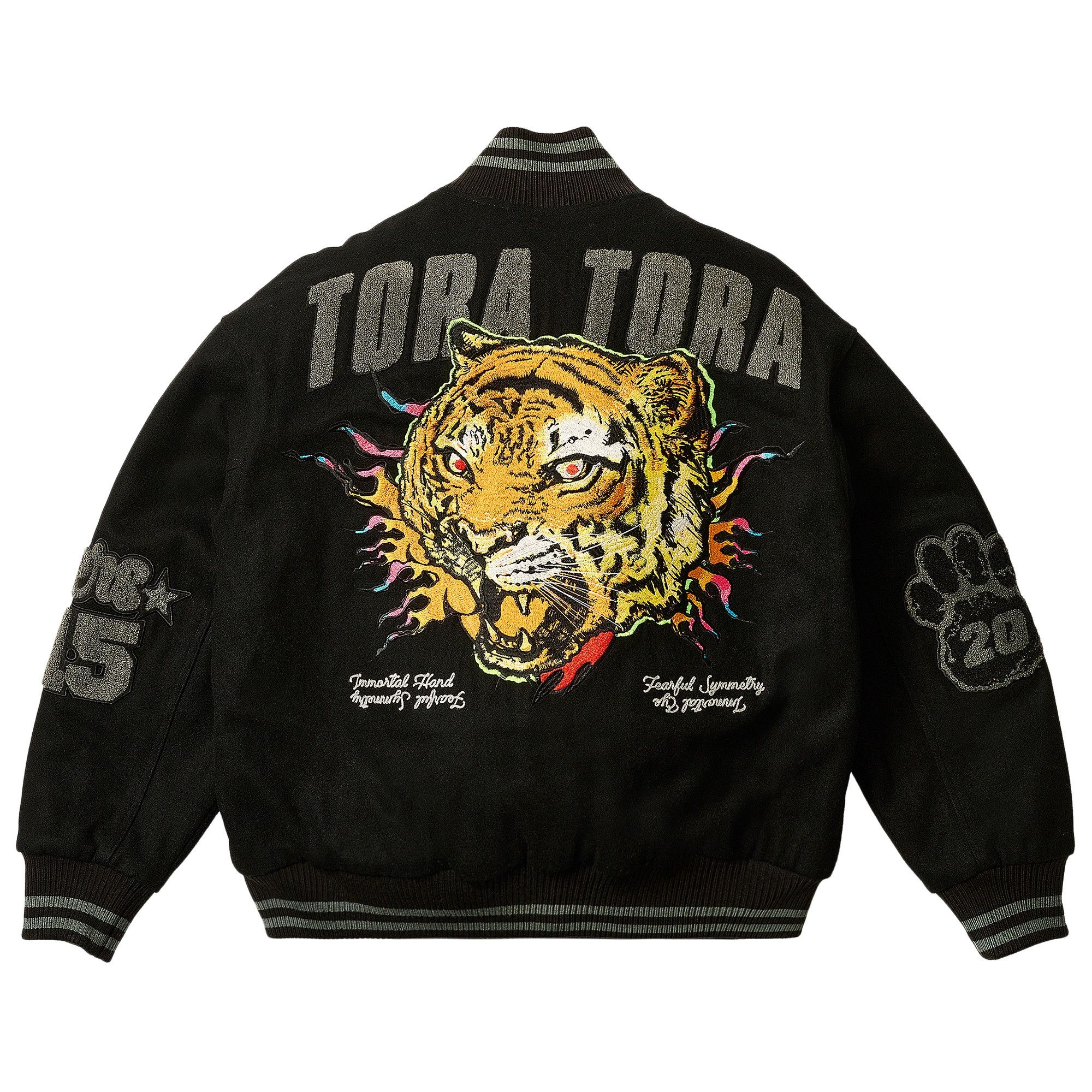 Palace Tora Tora Varsity Jacket 'Black' - 3