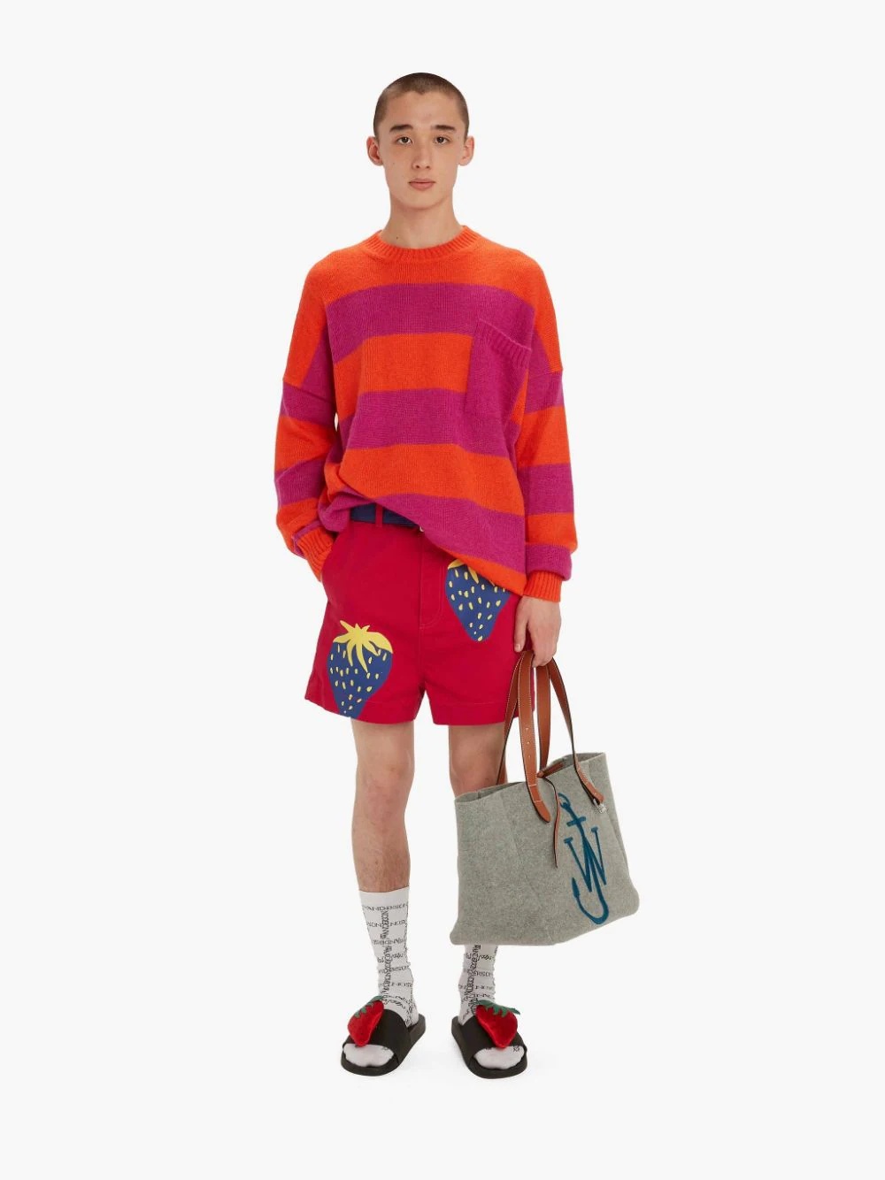 STRIPED PATCHPOCKET CREWNECK JUMPER - 3