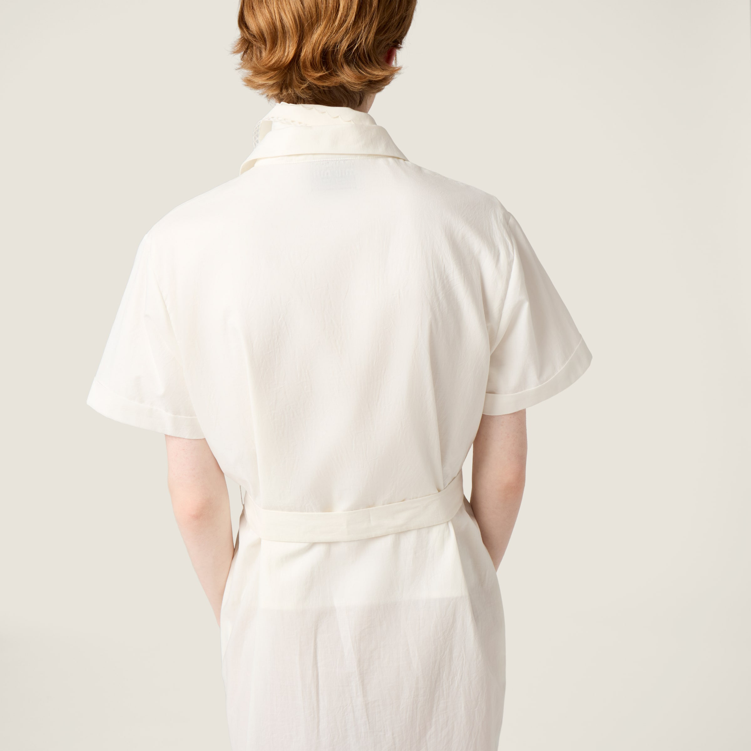 Embroidered batiste maxi-dress - 6