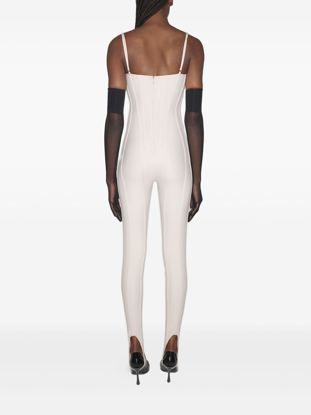 corset-detail jumpsuit - 2