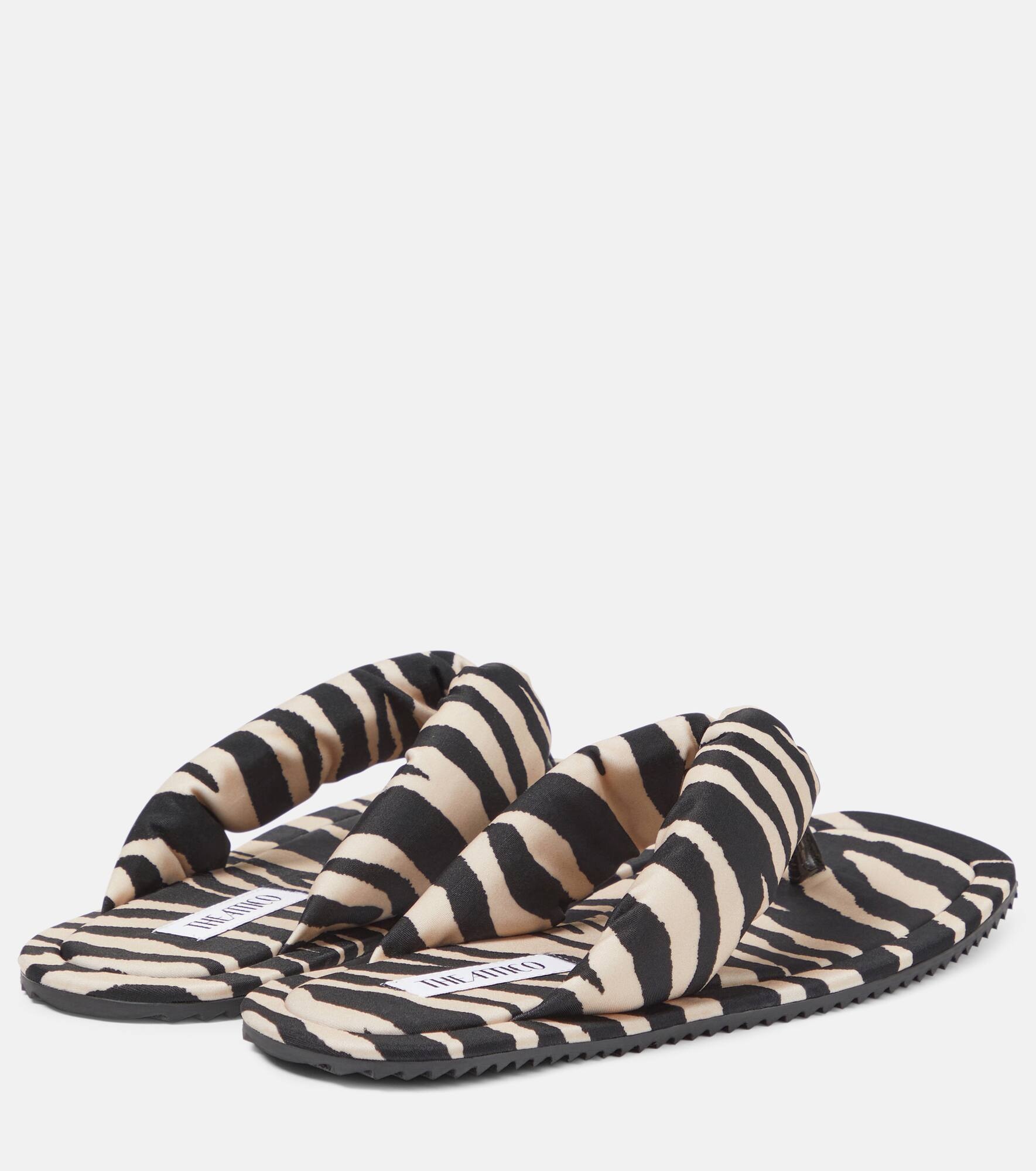 Indie zebra-print thong sandals - 3