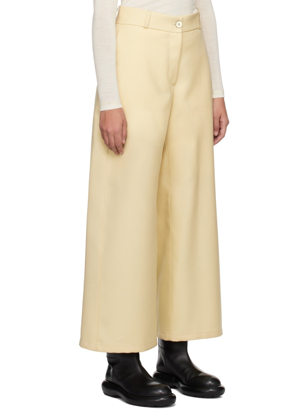 Yellow Relaxed-Fit Trousers - 2