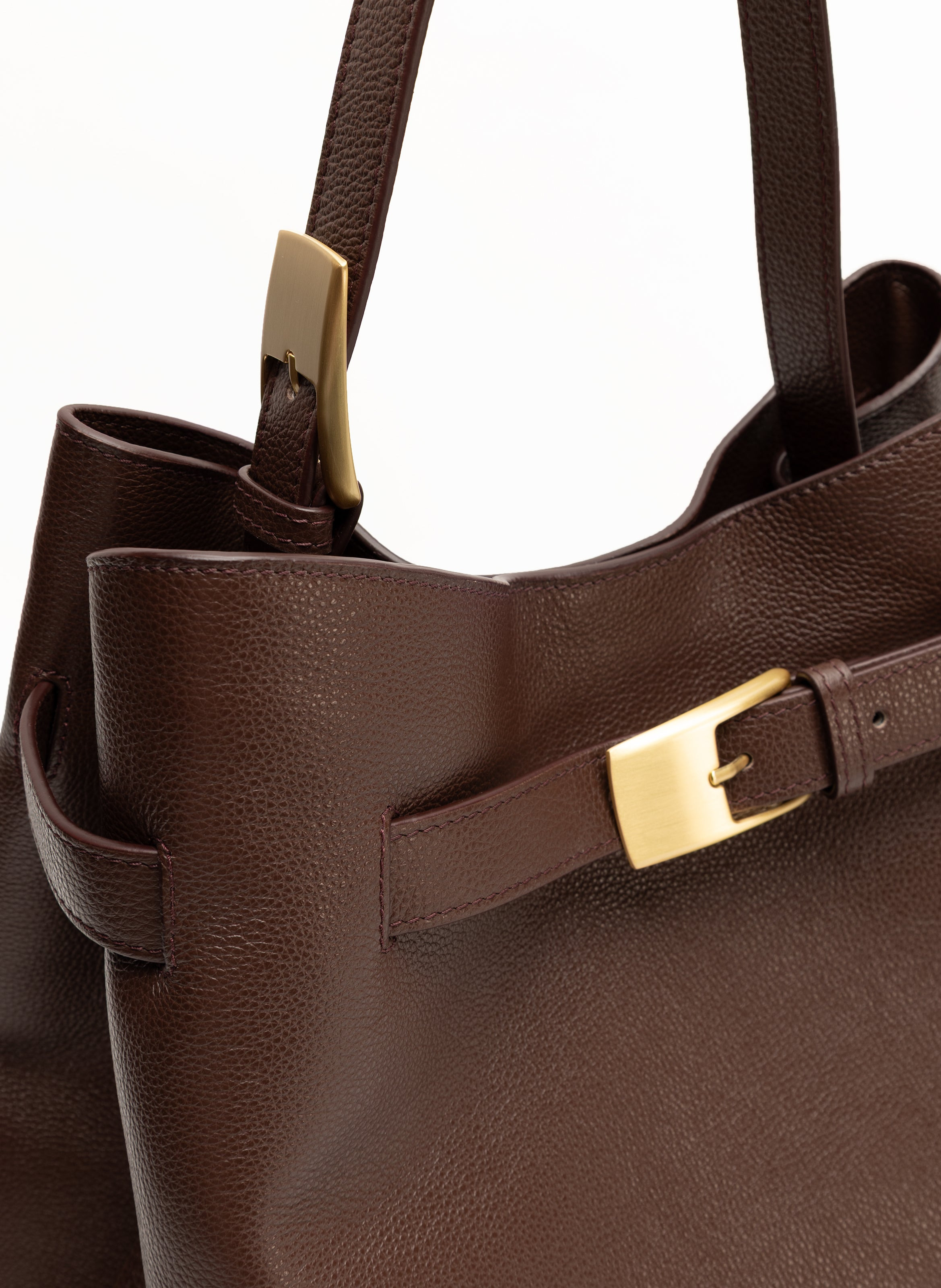 Belt Bag Pebbled Leather Dark Brown - 4