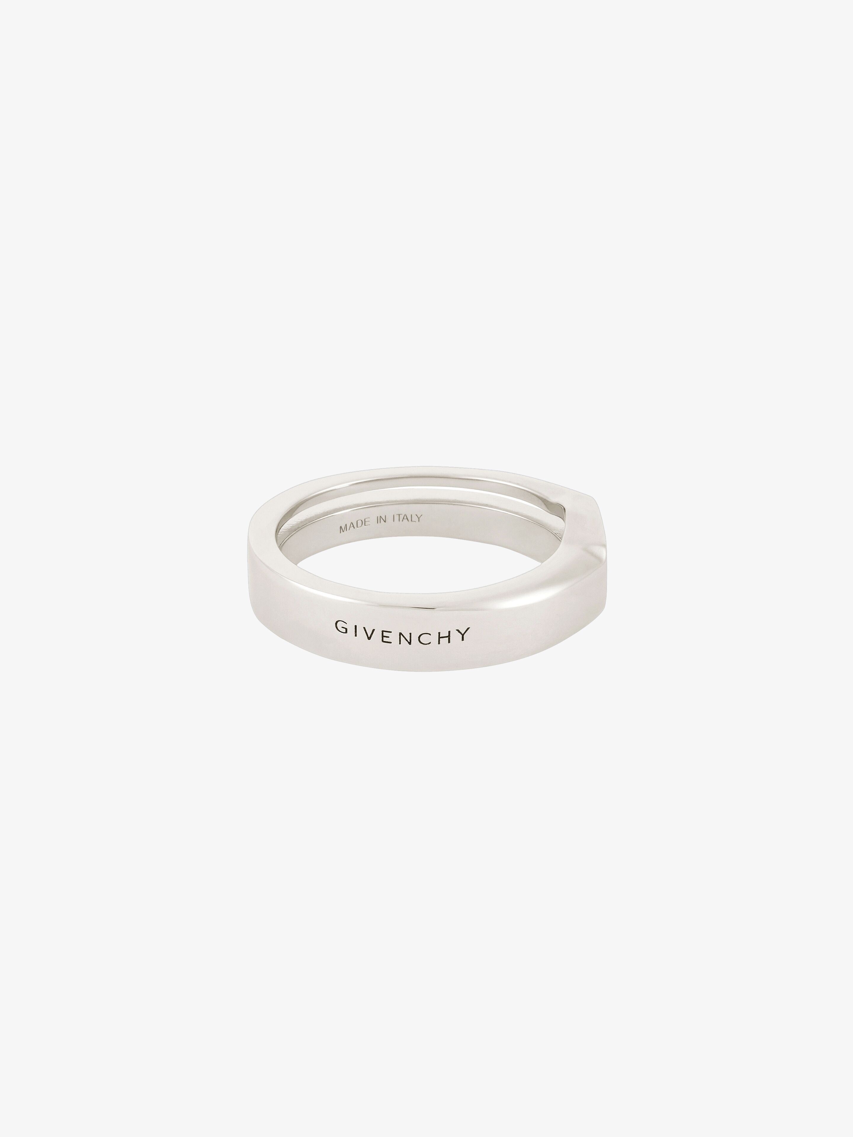 G-CUT RING IN SILVER METAL FINISH - 6