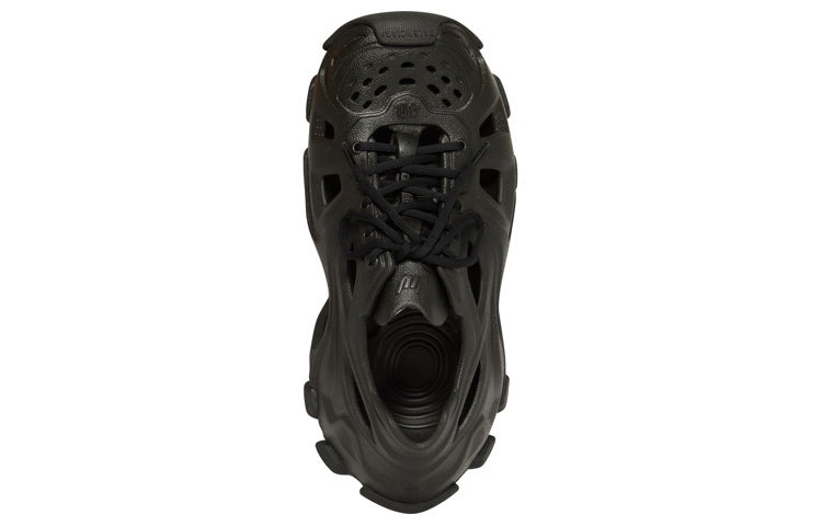 (WMNS) Balenciaga HD Lace Up Cut Out Sneakers 'Black' 702416W3CES1000 - 3