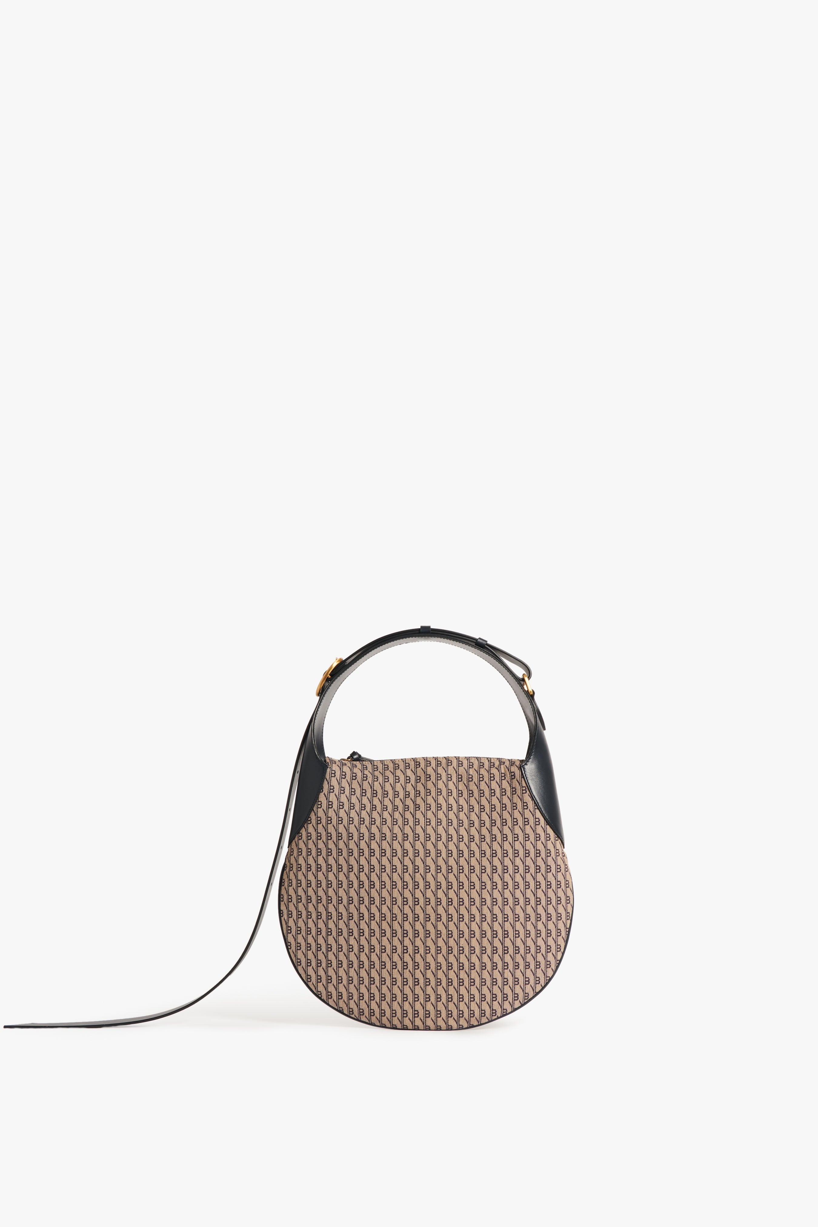 Small Half Moon Bag In House Monogram Jacquard - 4